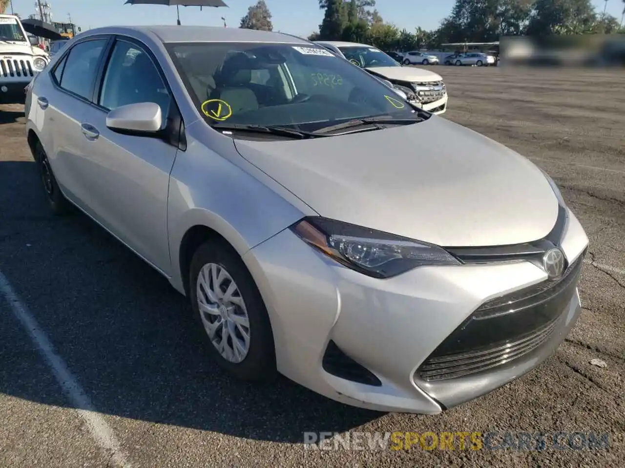 1 Photograph of a damaged car 5YFBURHE1KP937806 TOYOTA COROLLA 2019