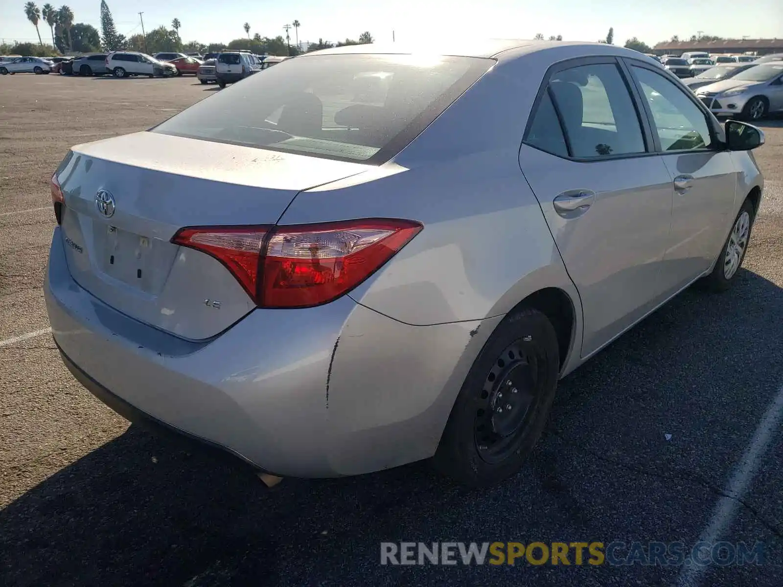 4 Photograph of a damaged car 5YFBURHE1KP937806 TOYOTA COROLLA 2019