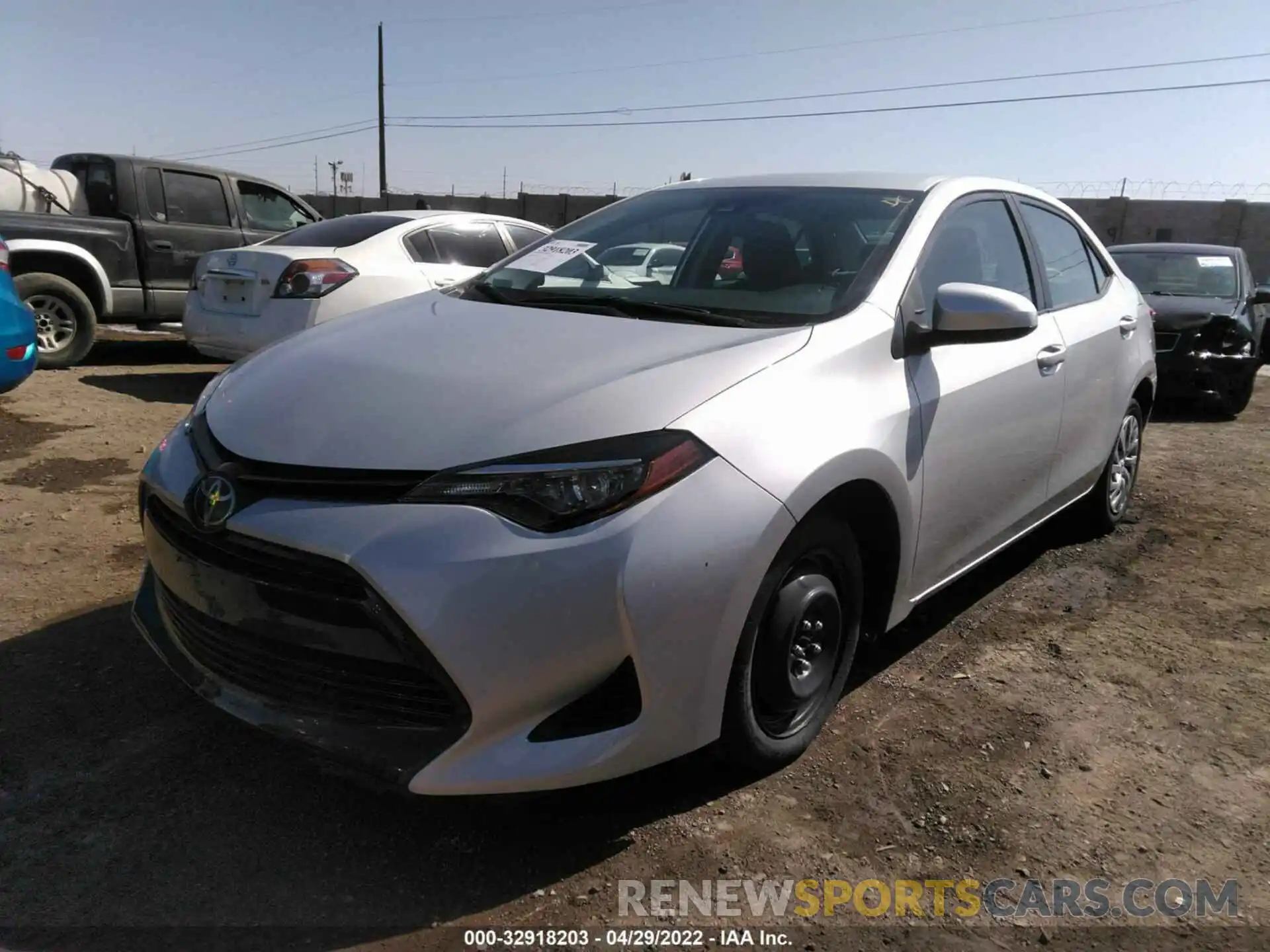 2 Photograph of a damaged car 5YFBURHE1KP937966 TOYOTA COROLLA 2019