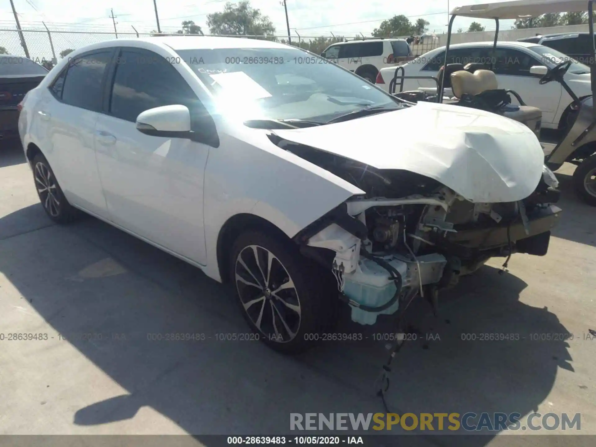 1 Photograph of a damaged car 5YFBURHE1KP938096 TOYOTA COROLLA 2019