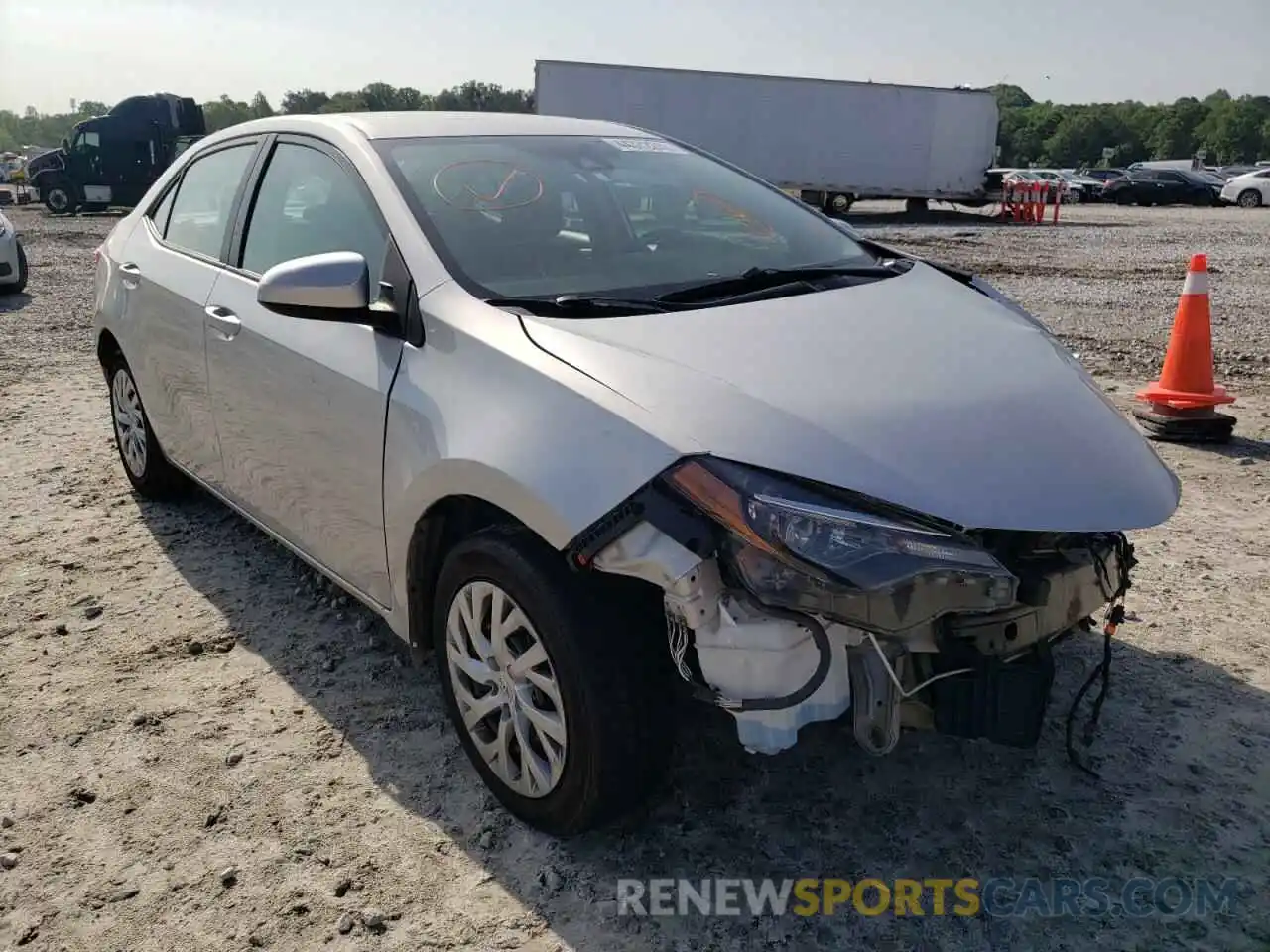 1 Photograph of a damaged car 5YFBURHE1KP938115 TOYOTA COROLLA 2019