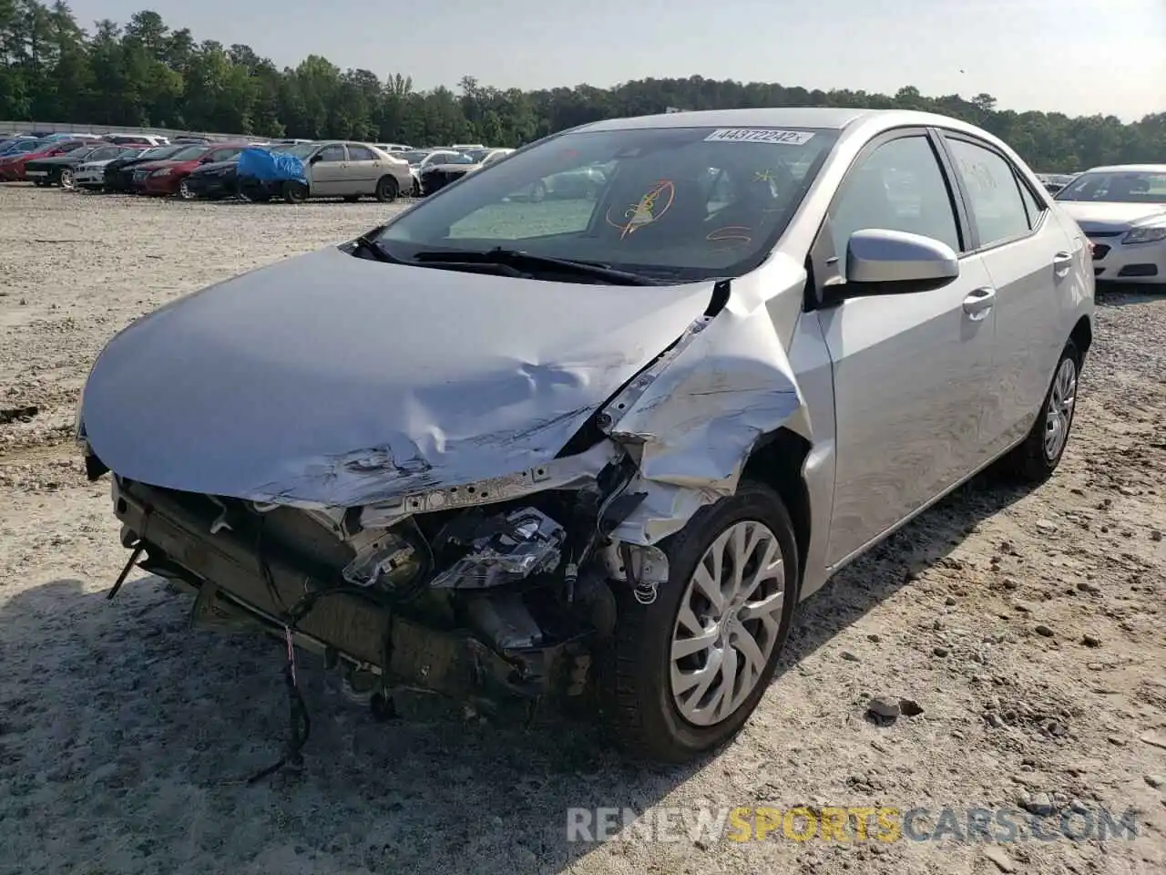 2 Photograph of a damaged car 5YFBURHE1KP938115 TOYOTA COROLLA 2019