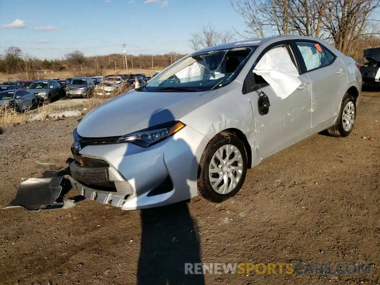 2 Photograph of a damaged car 5YFBURHE1KP938289 TOYOTA COROLLA 2019