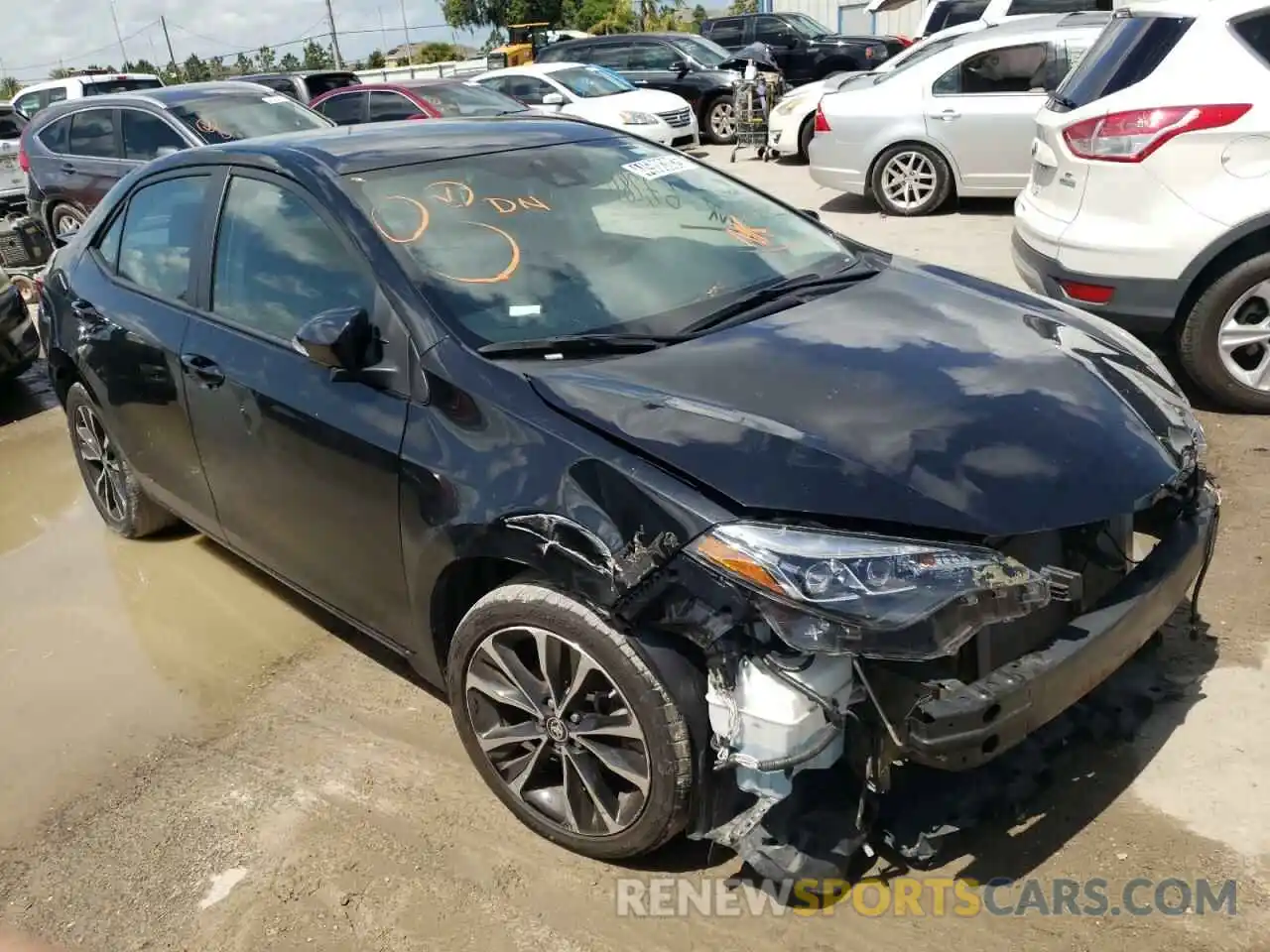 1 Photograph of a damaged car 5YFBURHE1KP938356 TOYOTA COROLLA 2019