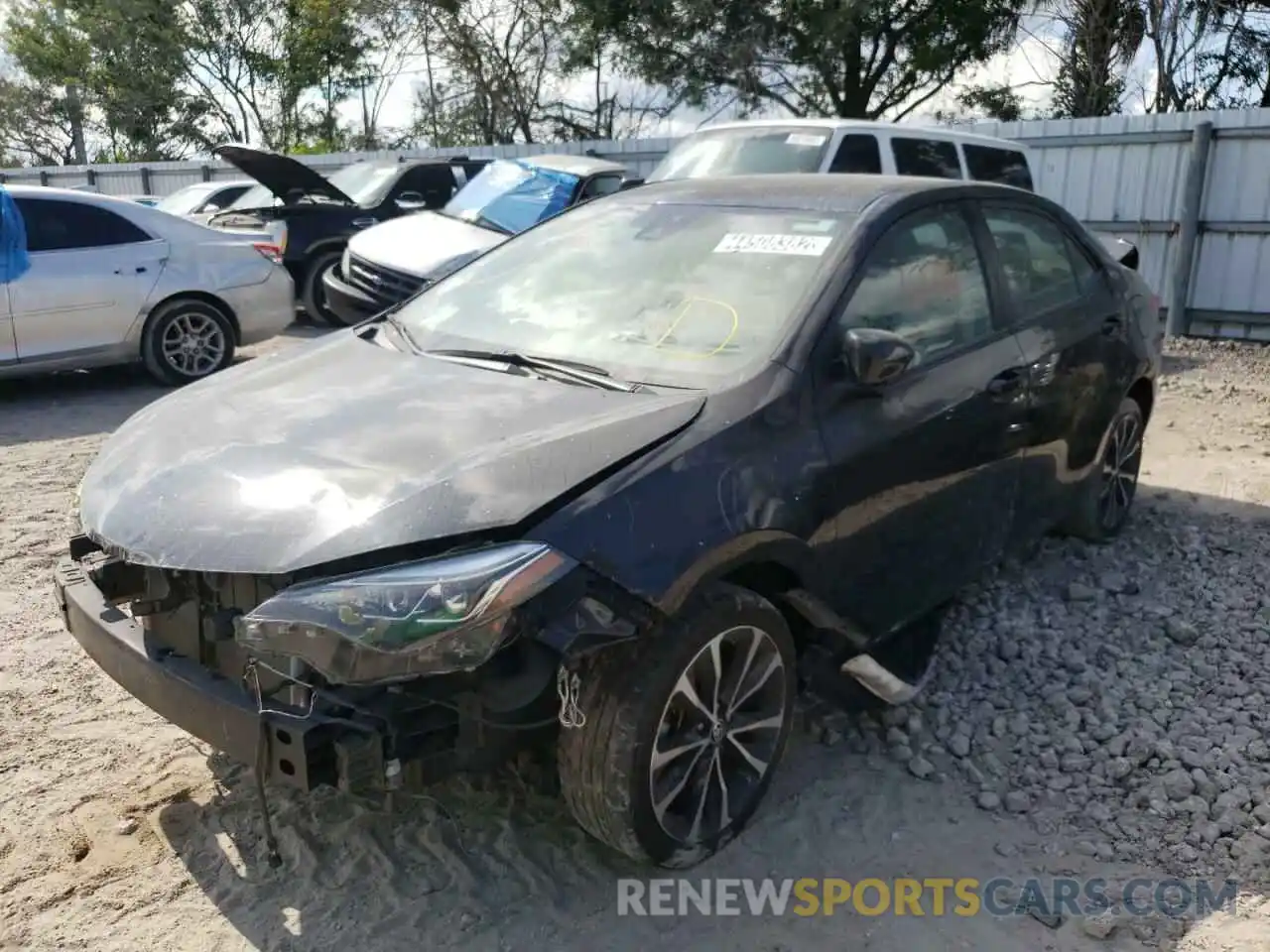 2 Photograph of a damaged car 5YFBURHE1KP938356 TOYOTA COROLLA 2019