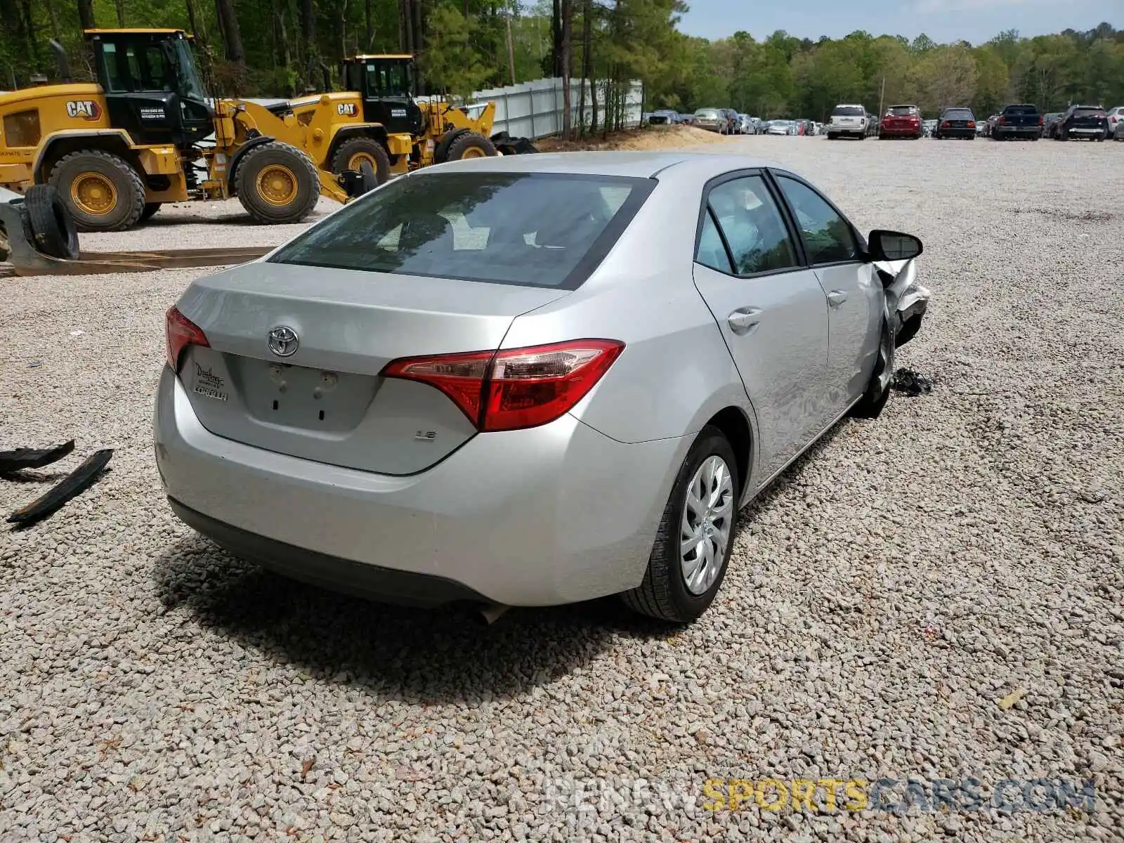 4 Photograph of a damaged car 5YFBURHE1KP939023 TOYOTA COROLLA 2019