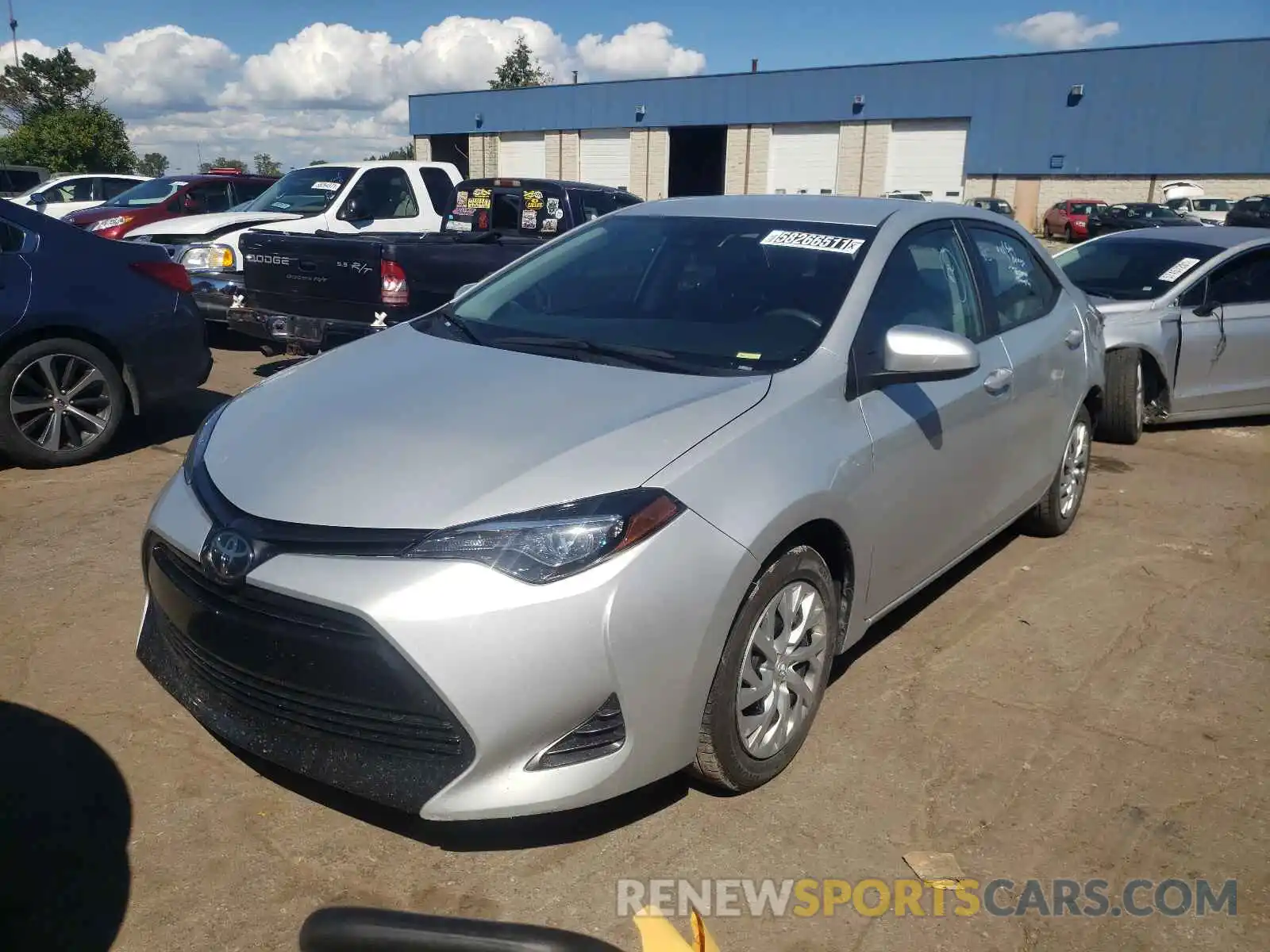 2 Photograph of a damaged car 5YFBURHE1KP939314 TOYOTA COROLLA 2019