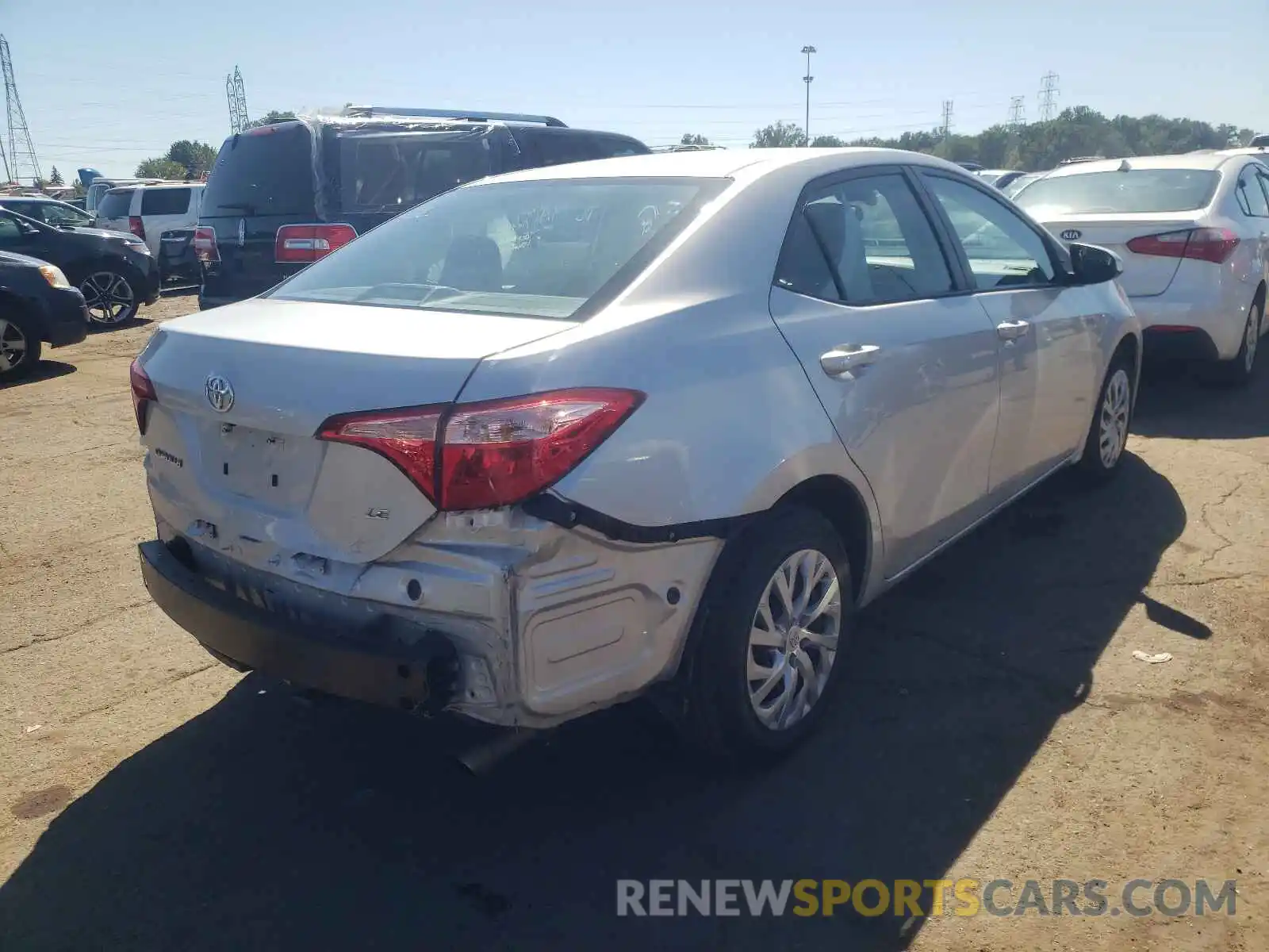 4 Photograph of a damaged car 5YFBURHE1KP939314 TOYOTA COROLLA 2019