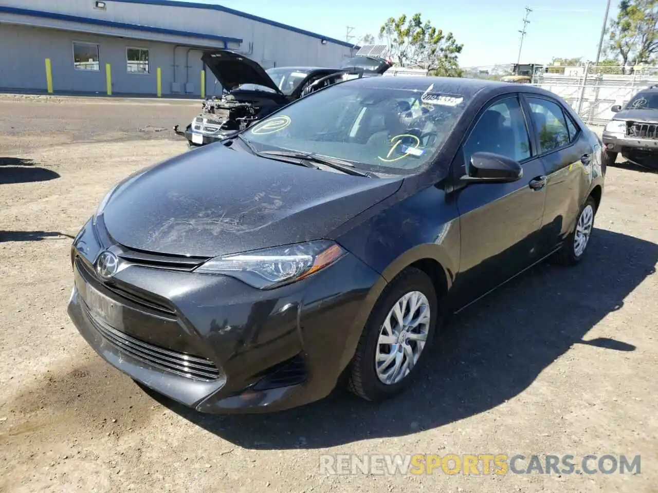 2 Photograph of a damaged car 5YFBURHE1KP939345 TOYOTA COROLLA 2019