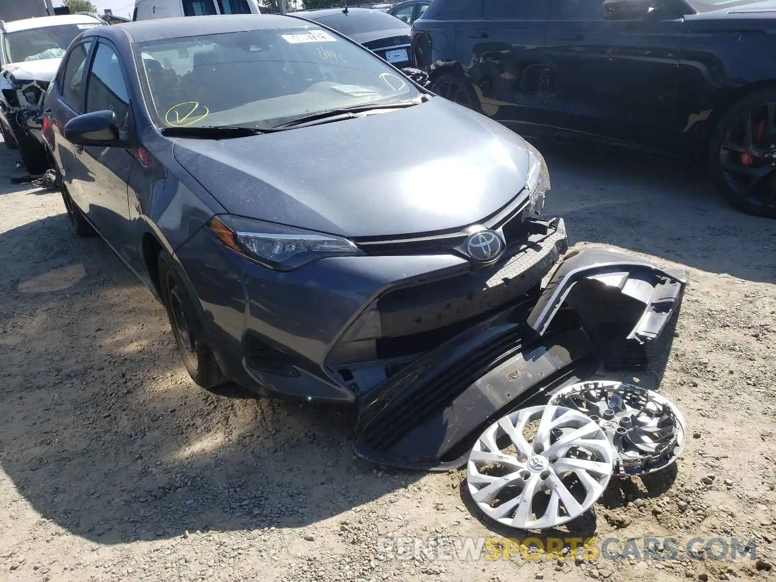 1 Photograph of a damaged car 5YFBURHE1KP939376 TOYOTA COROLLA 2019