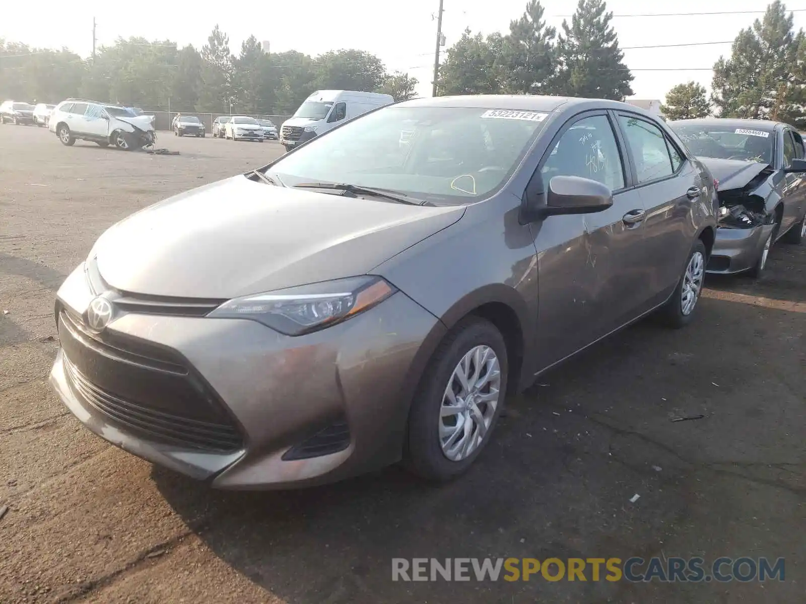 2 Photograph of a damaged car 5YFBURHE1KP939412 TOYOTA COROLLA 2019