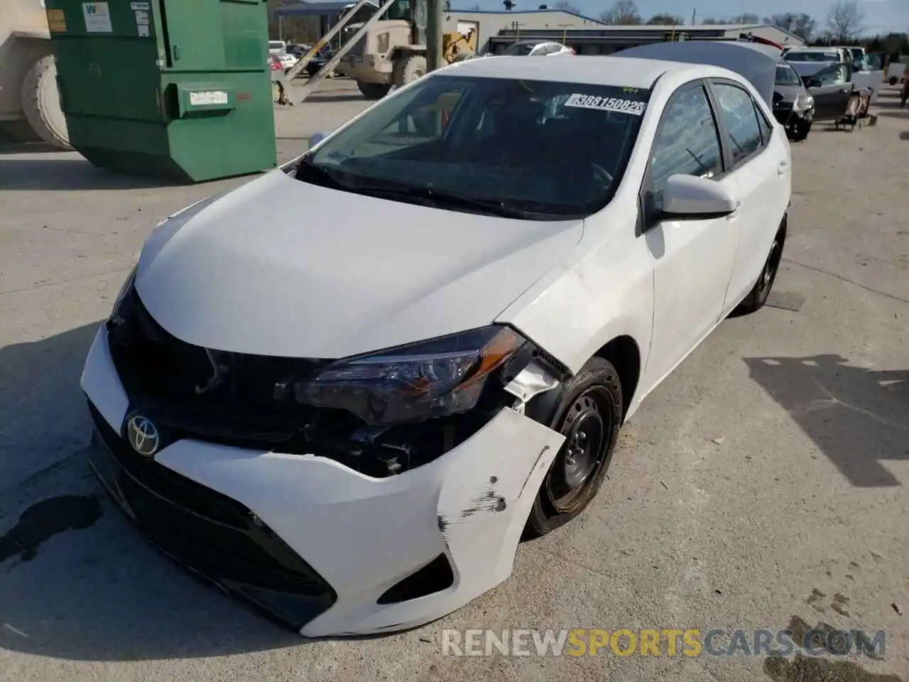 2 Photograph of a damaged car 5YFBURHE1KP939569 TOYOTA COROLLA 2019