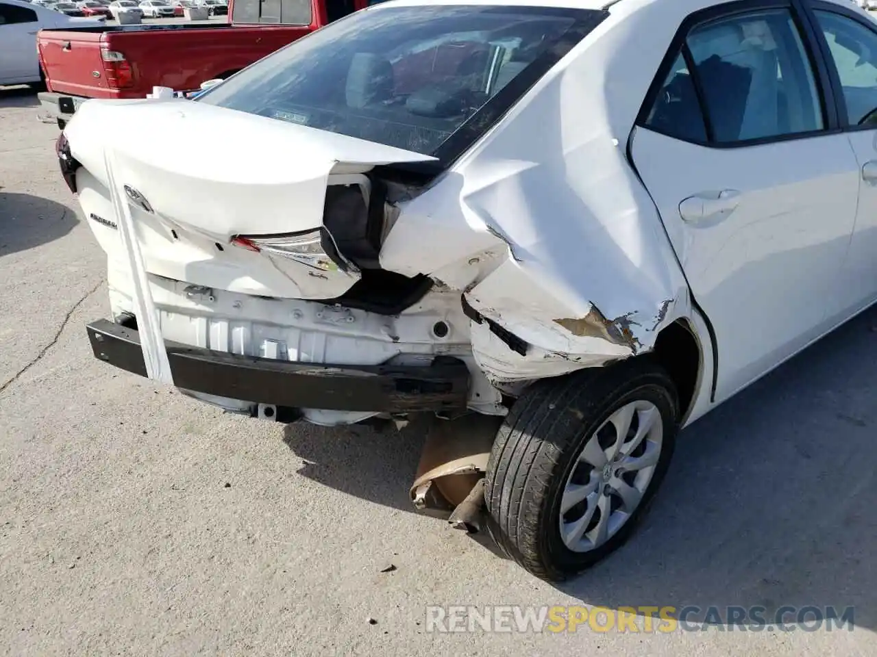 9 Photograph of a damaged car 5YFBURHE1KP939569 TOYOTA COROLLA 2019