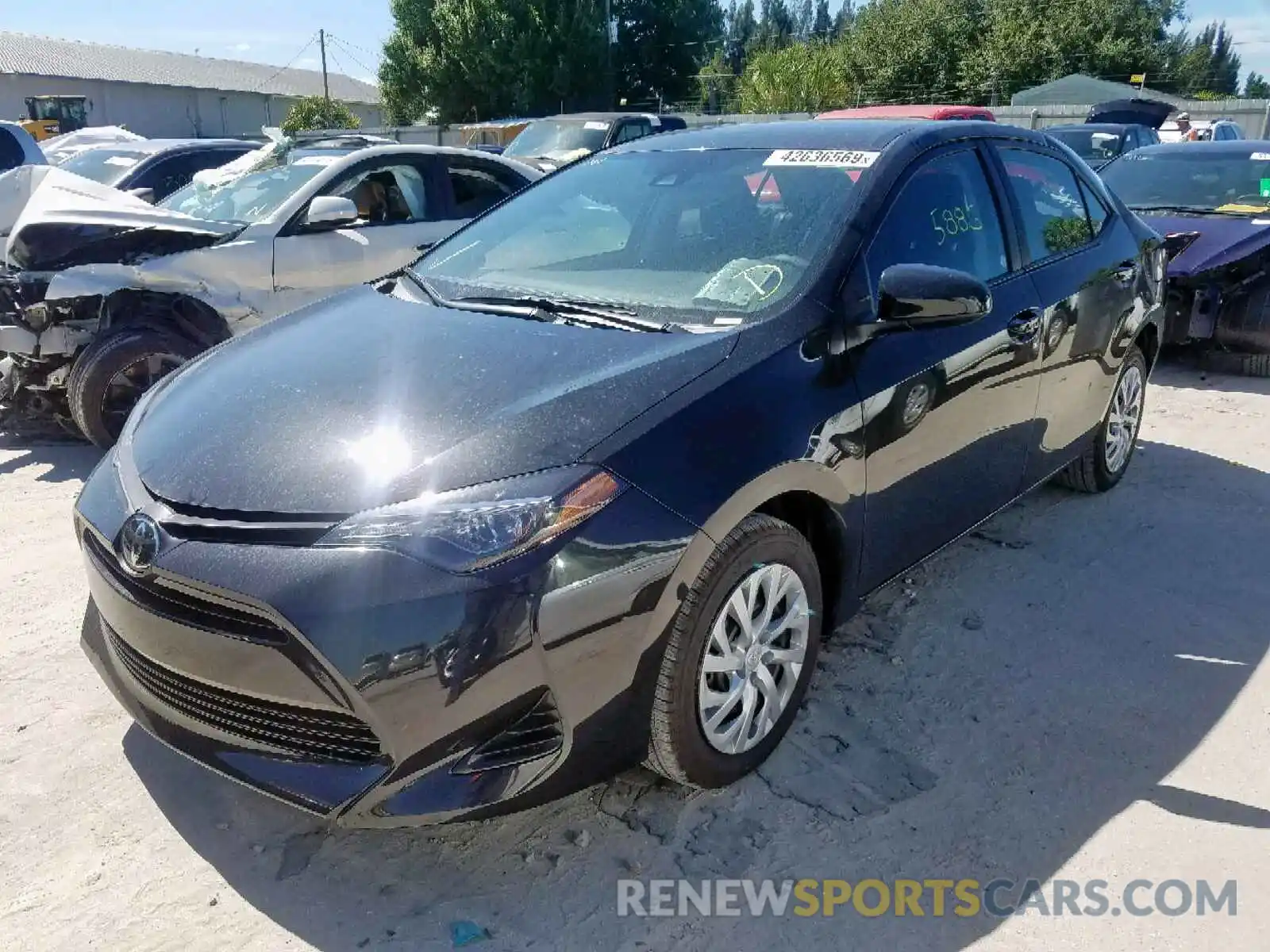 2 Photograph of a damaged car 5YFBURHE1KP939619 TOYOTA COROLLA 2019