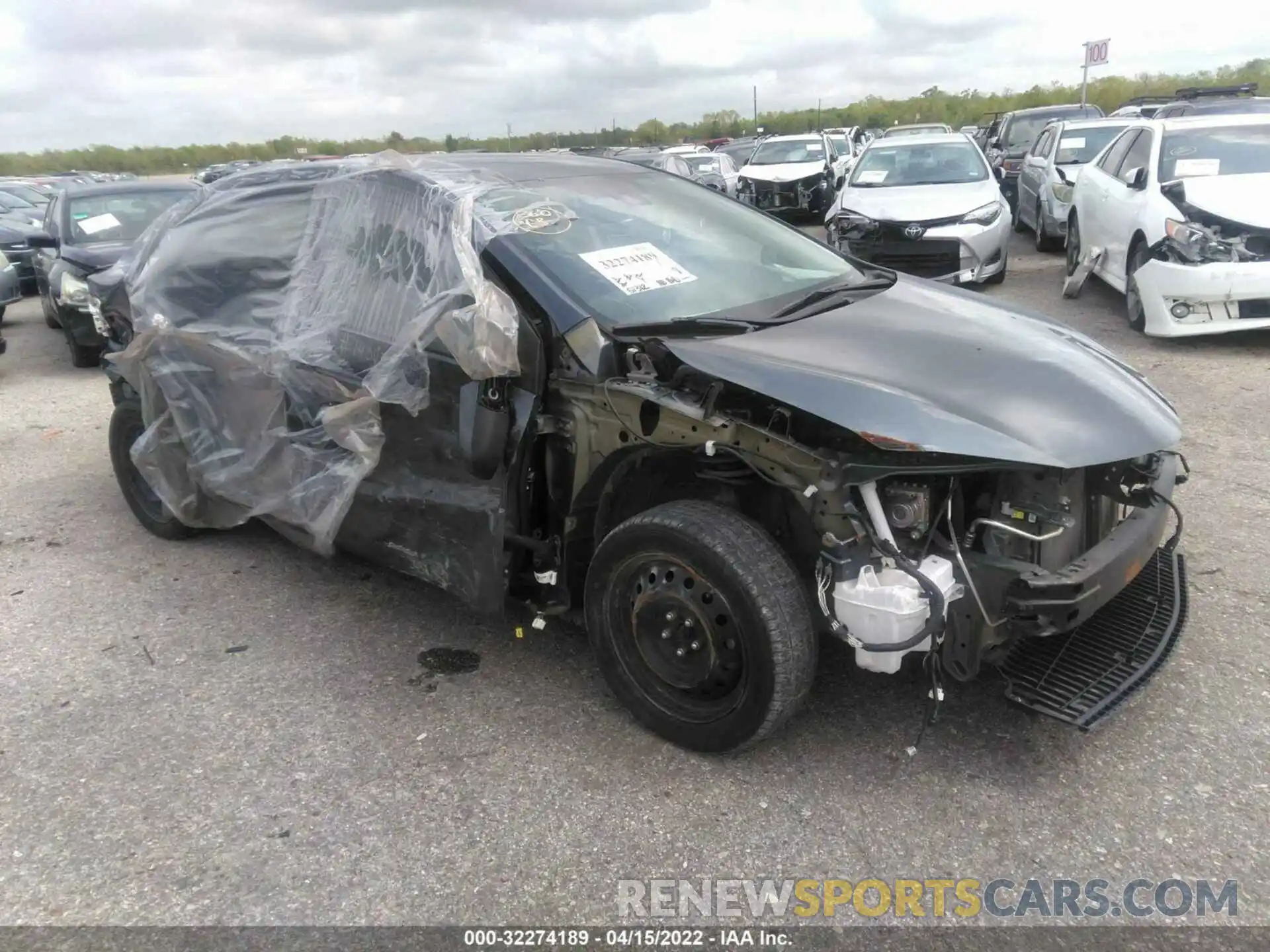 1 Photograph of a damaged car 5YFBURHE1KP939653 TOYOTA COROLLA 2019