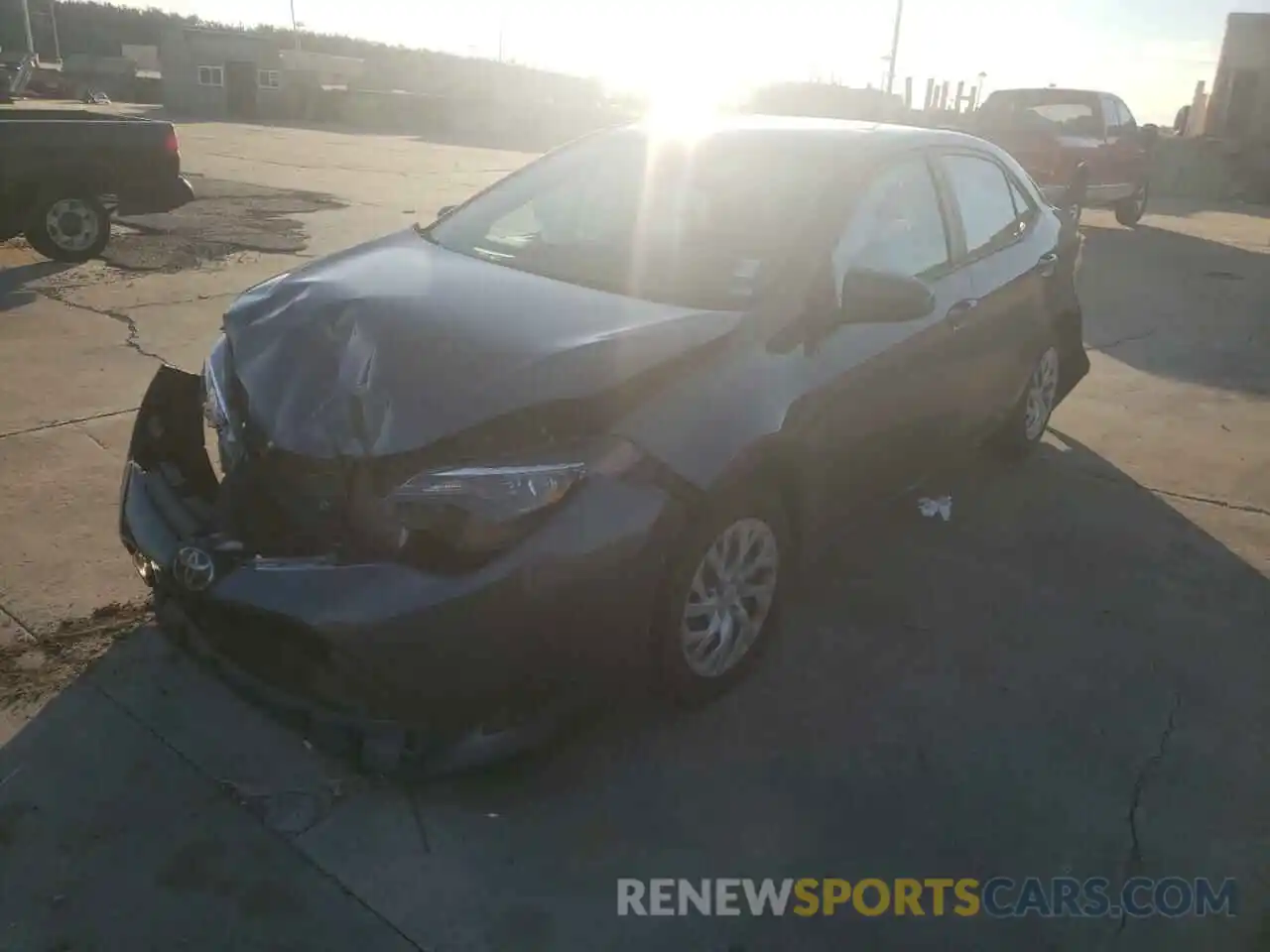 2 Photograph of a damaged car 5YFBURHE1KP939880 TOYOTA COROLLA 2019