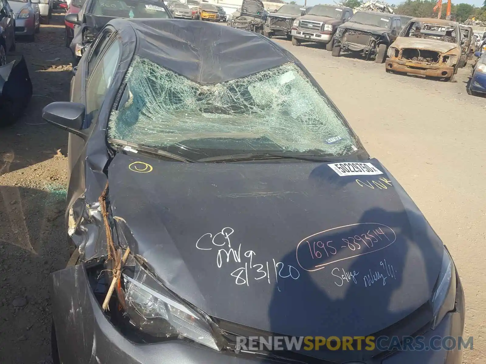 9 Photograph of a damaged car 5YFBURHE1KP940186 TOYOTA COROLLA 2019