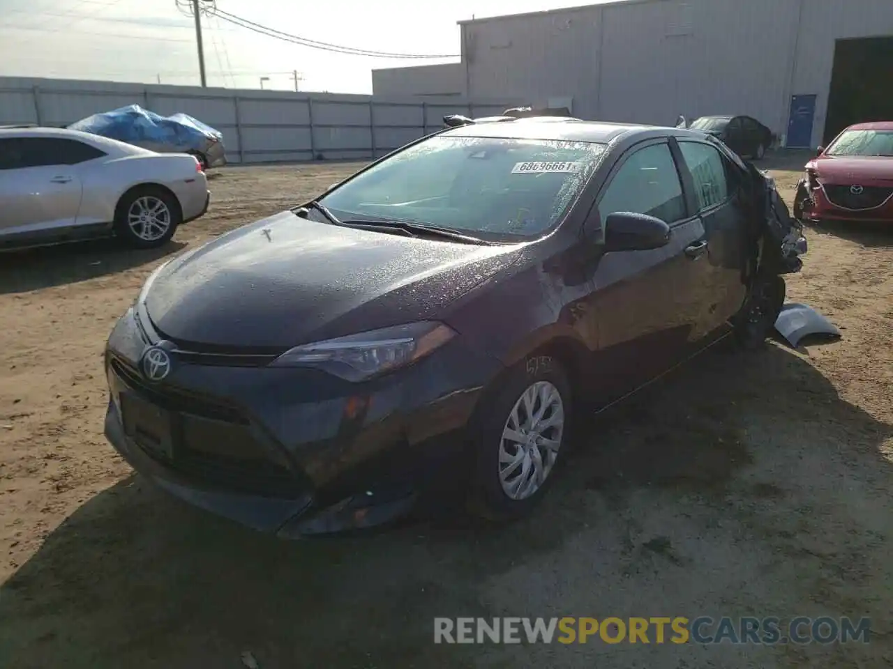 2 Photograph of a damaged car 5YFBURHE1KP940219 TOYOTA COROLLA 2019