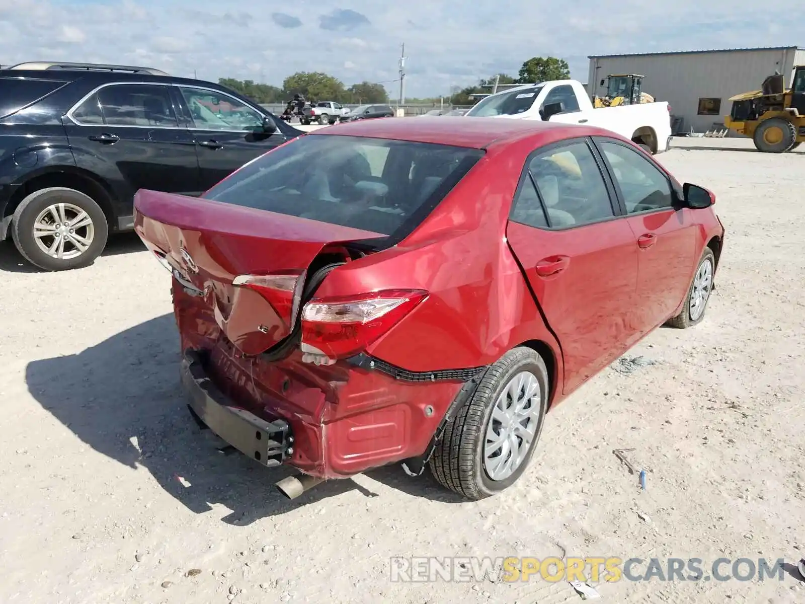 4 Photograph of a damaged car 5YFBURHE1KP940284 TOYOTA COROLLA 2019