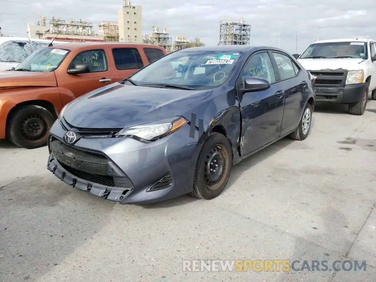 2 Photograph of a damaged car 5YFBURHE1KP940737 TOYOTA COROLLA 2019