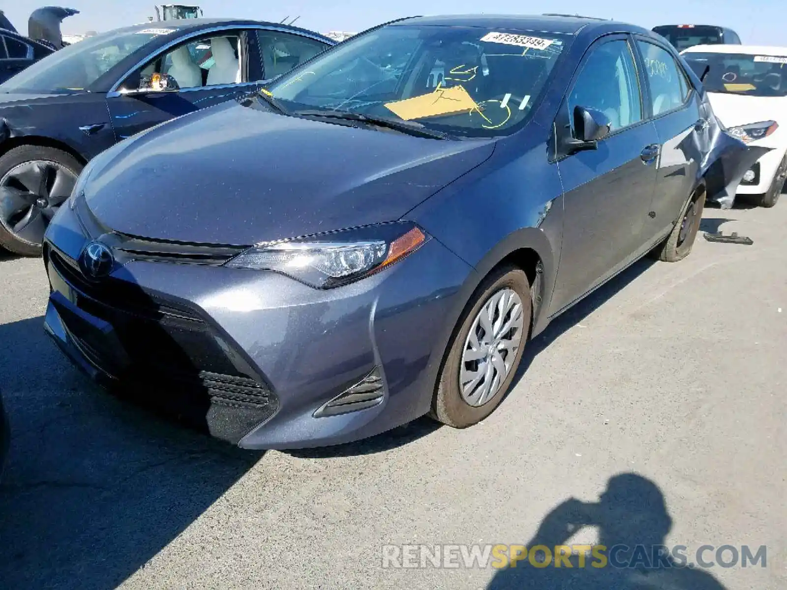 2 Photograph of a damaged car 5YFBURHE1KP940995 TOYOTA COROLLA 2019