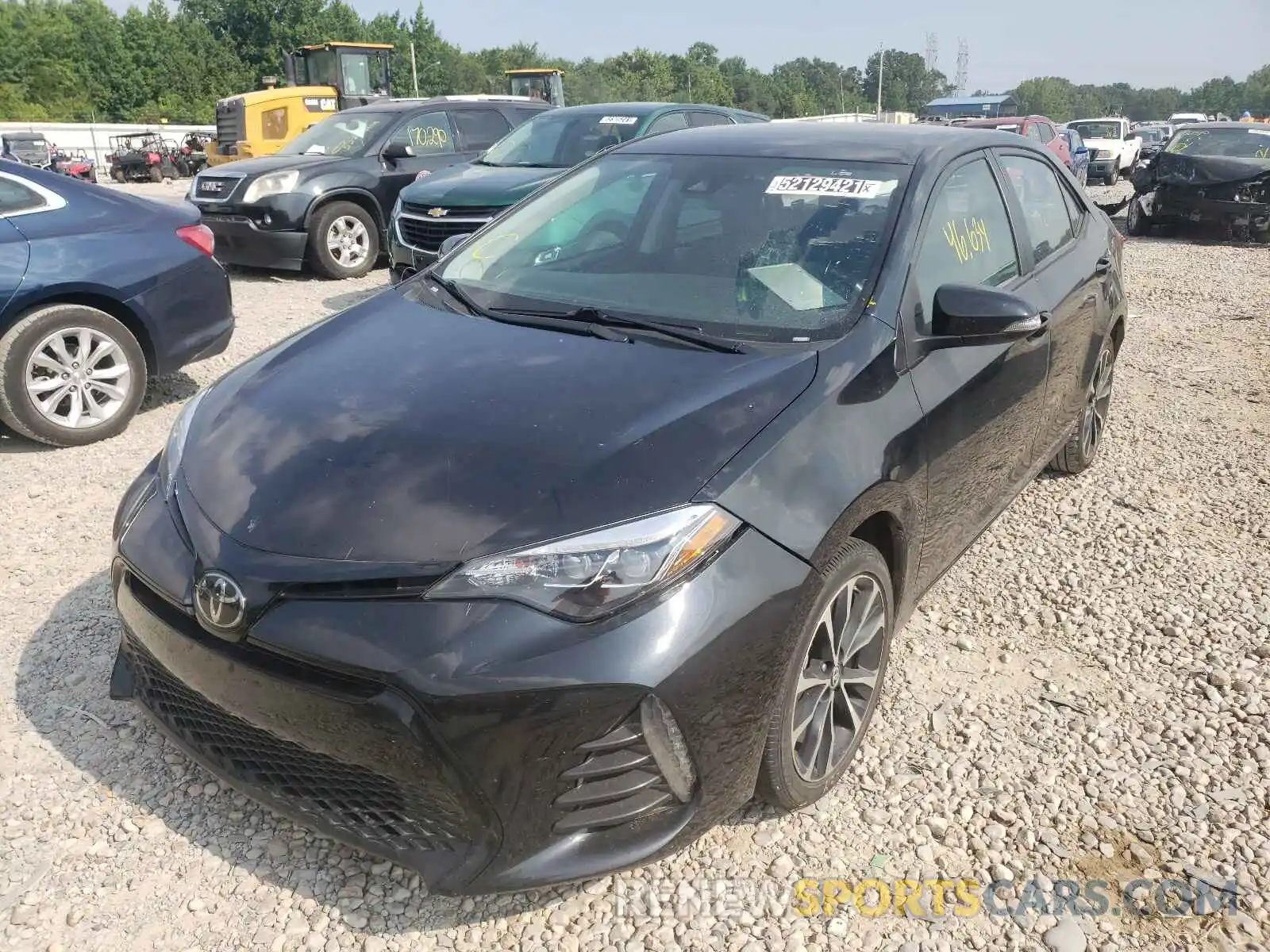 2 Photograph of a damaged car 5YFBURHE1KP941015 TOYOTA COROLLA 2019