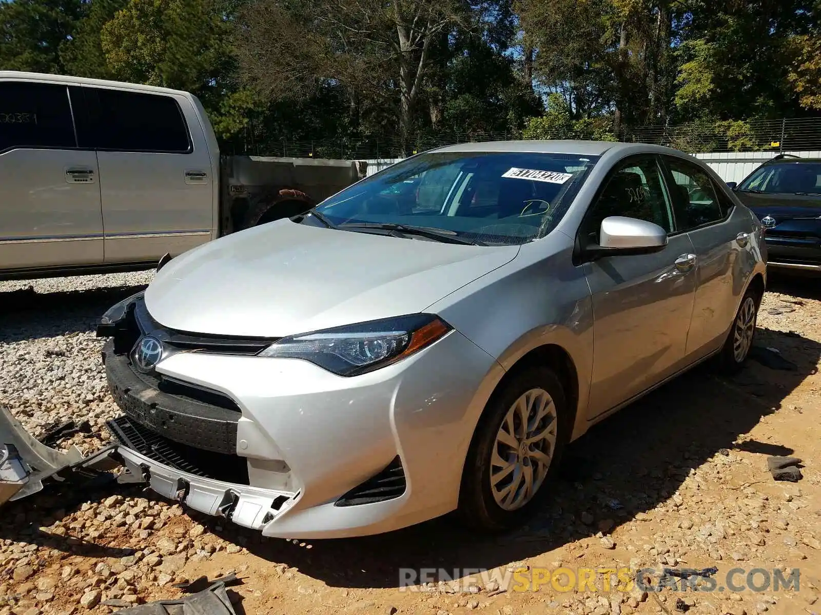 2 Photograph of a damaged car 5YFBURHE1KP941130 TOYOTA COROLLA 2019