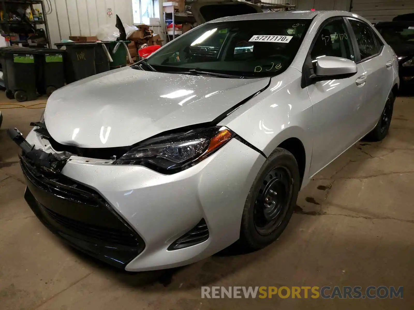 2 Photograph of a damaged car 5YFBURHE1KP941242 TOYOTA COROLLA 2019