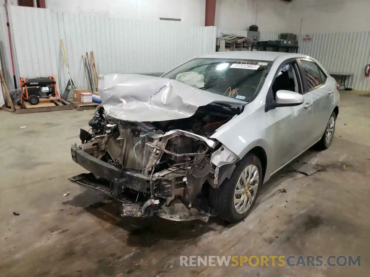 2 Photograph of a damaged car 5YFBURHE1KP941323 TOYOTA COROLLA 2019