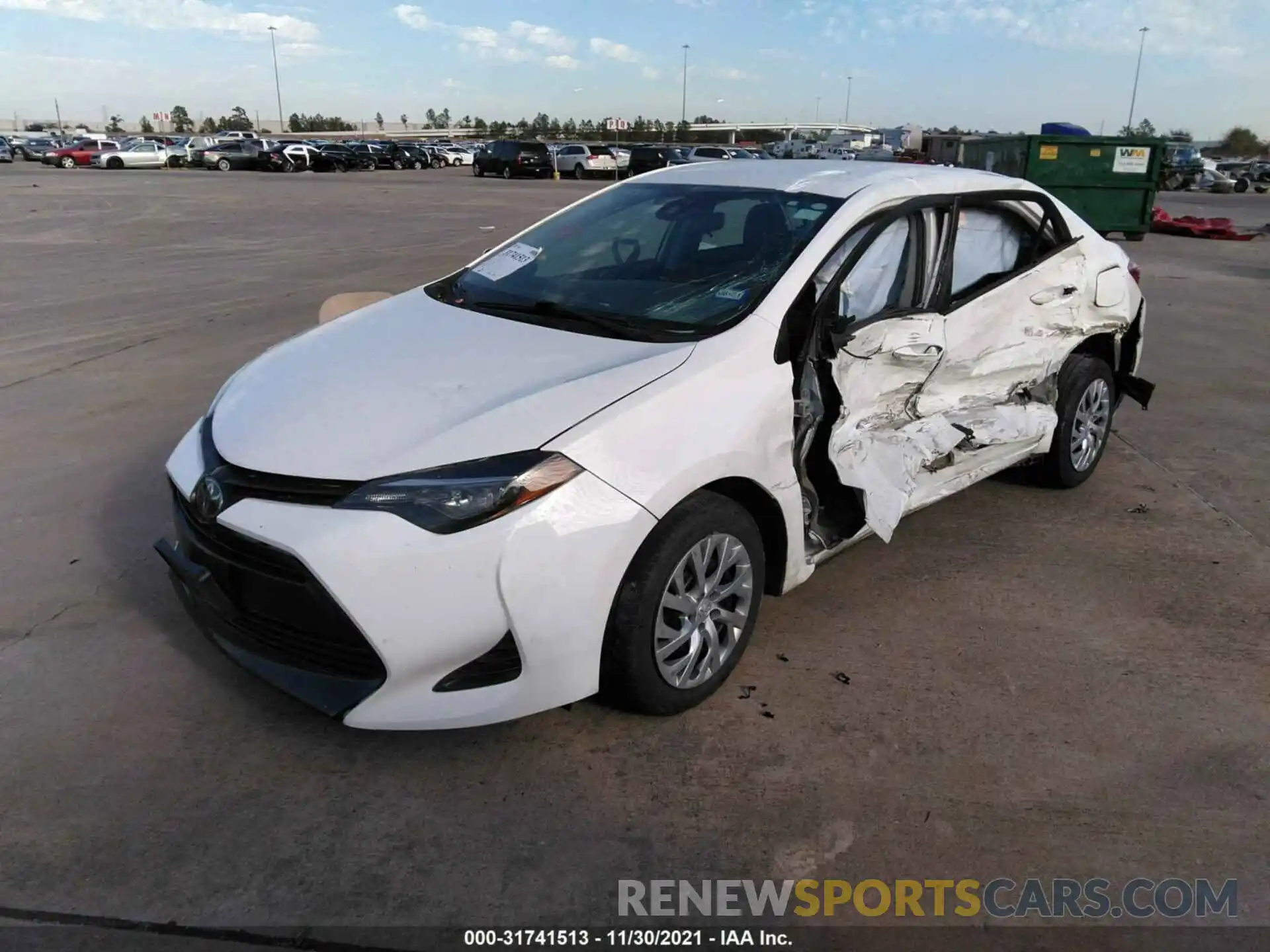 2 Photograph of a damaged car 5YFBURHE1KP941497 TOYOTA COROLLA 2019