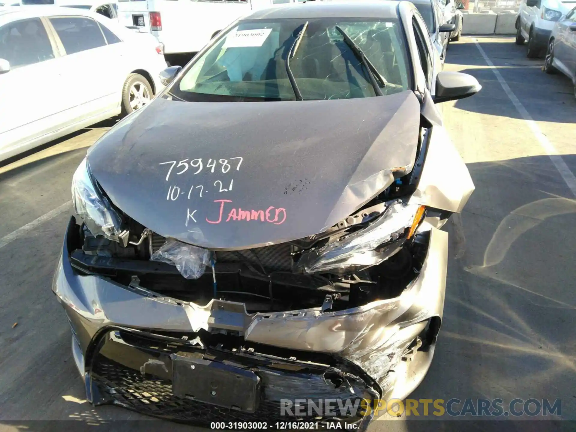 6 Photograph of a damaged car 5YFBURHE1KP941628 TOYOTA COROLLA 2019