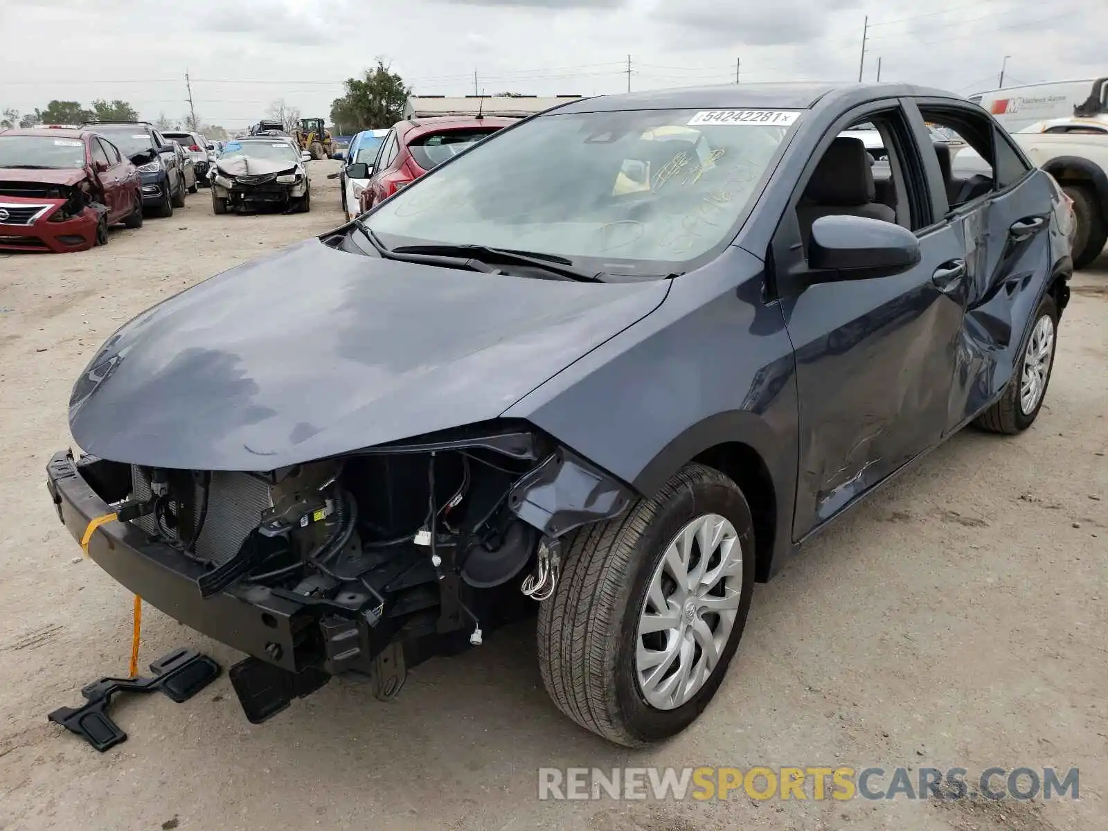 2 Photograph of a damaged car 5YFBURHE1KP942018 TOYOTA COROLLA 2019