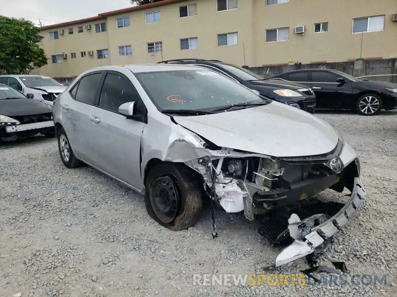 1 Photograph of a damaged car 5YFBURHE1KP942360 TOYOTA COROLLA 2019