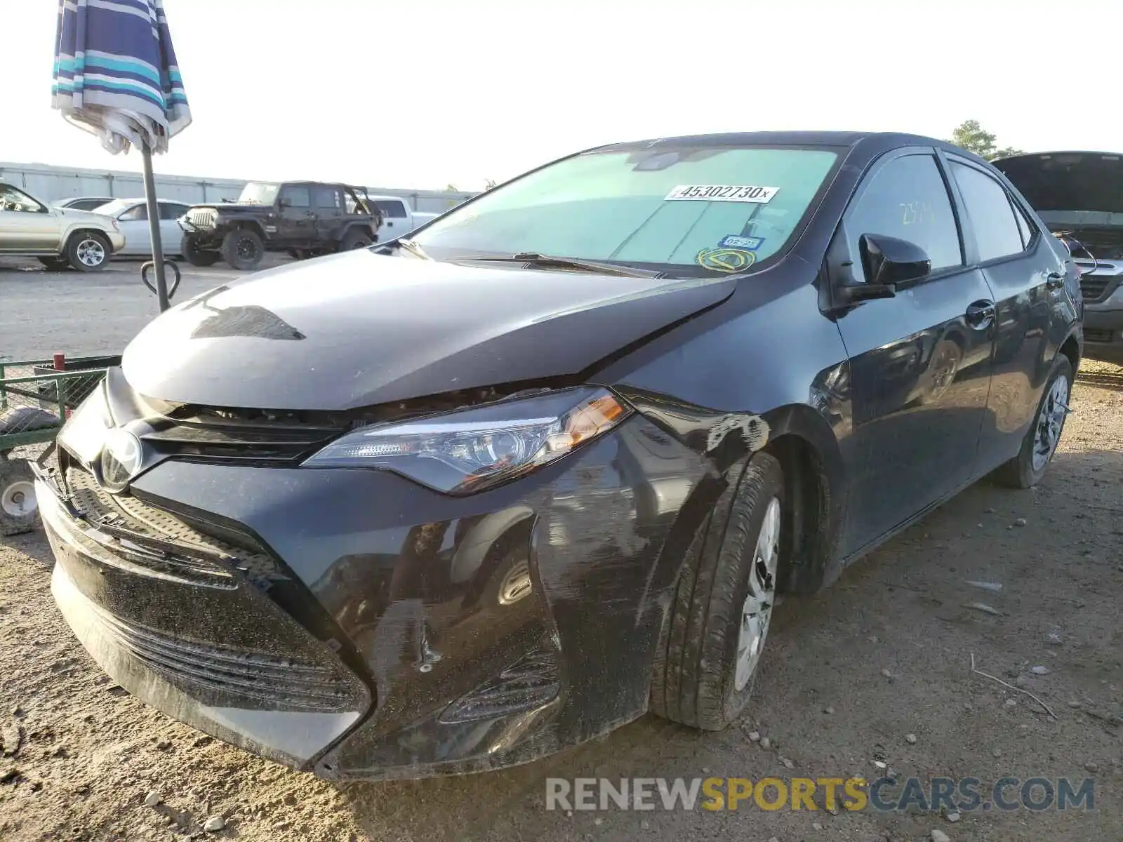 2 Photograph of a damaged car 5YFBURHE1KP942701 TOYOTA COROLLA 2019