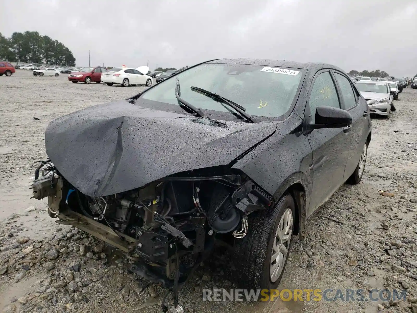 2 Photograph of a damaged car 5YFBURHE1KP942942 TOYOTA COROLLA 2019