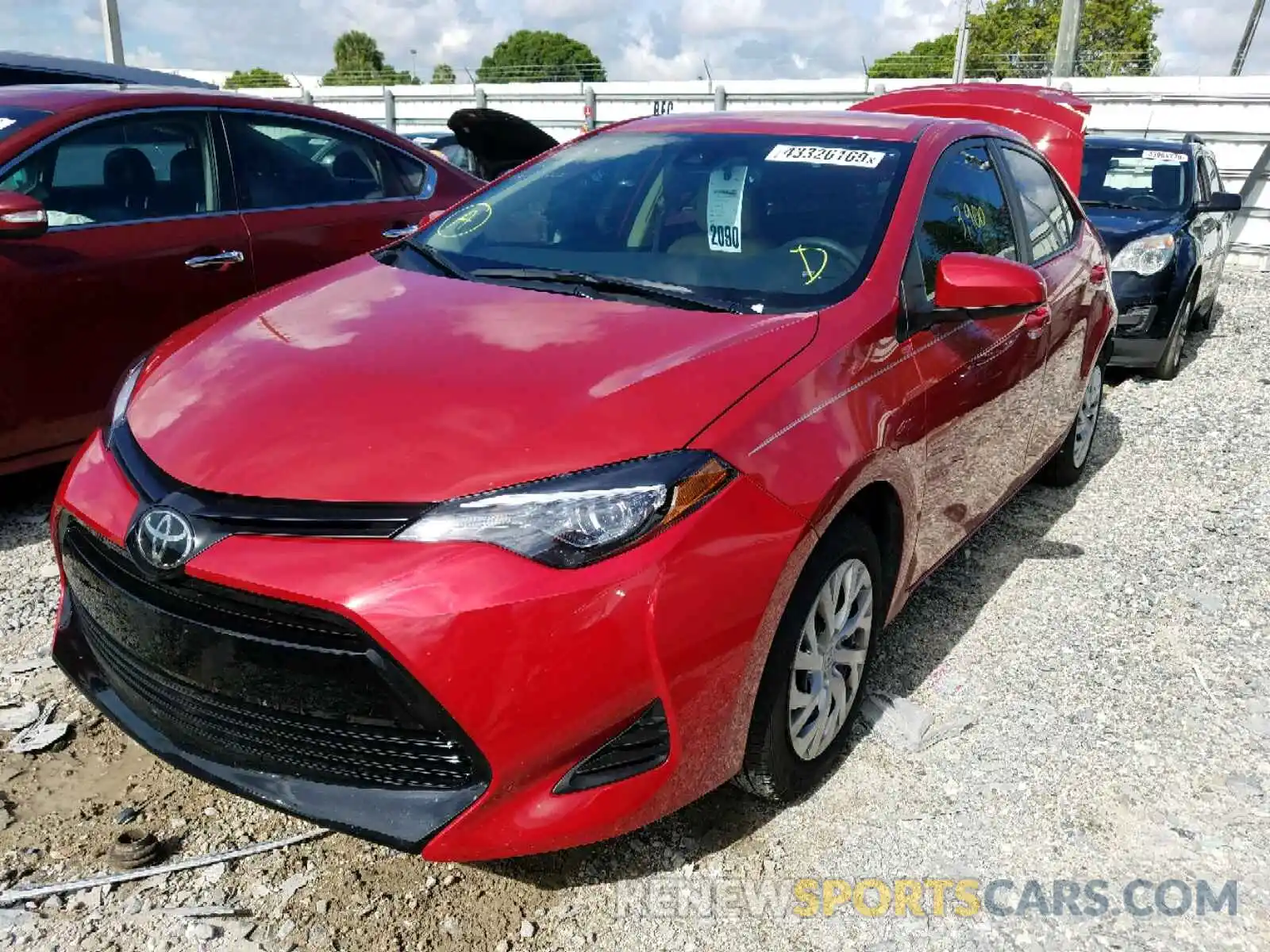 2 Photograph of a damaged car 5YFBURHE1KP943590 TOYOTA COROLLA 2019