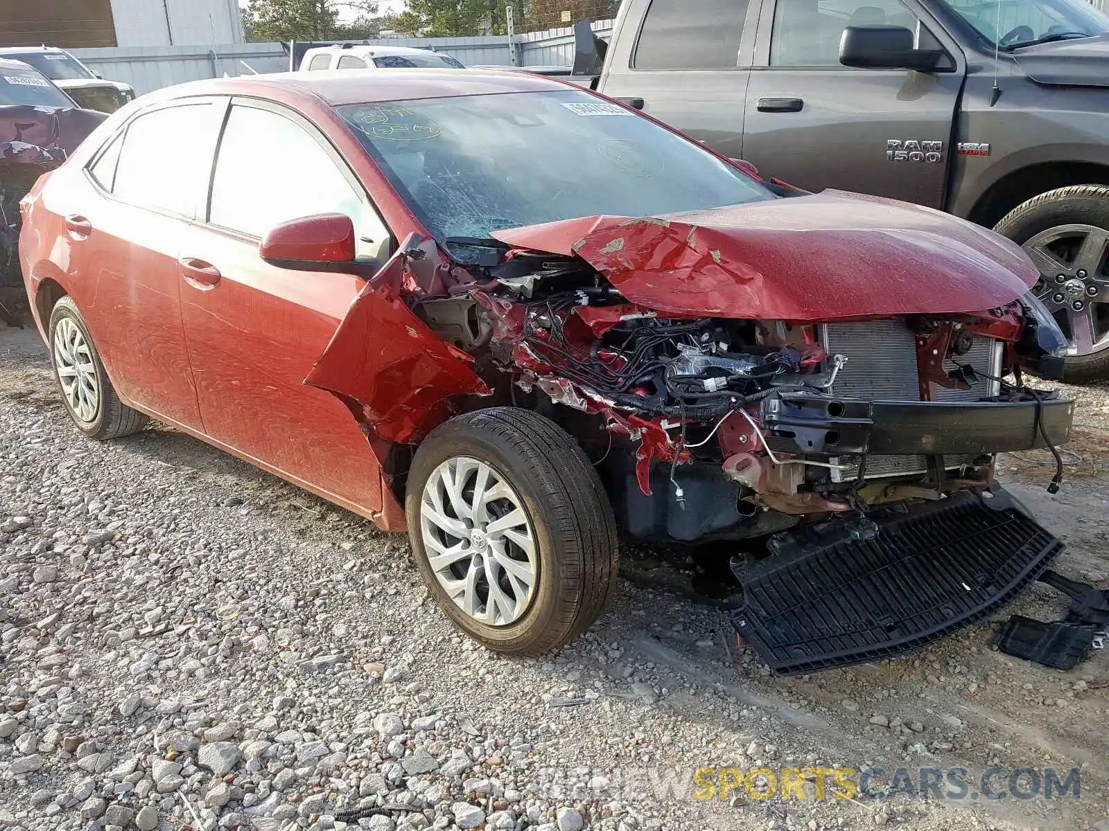 1 Photograph of a damaged car 5YFBURHE1KP943900 TOYOTA COROLLA 2019