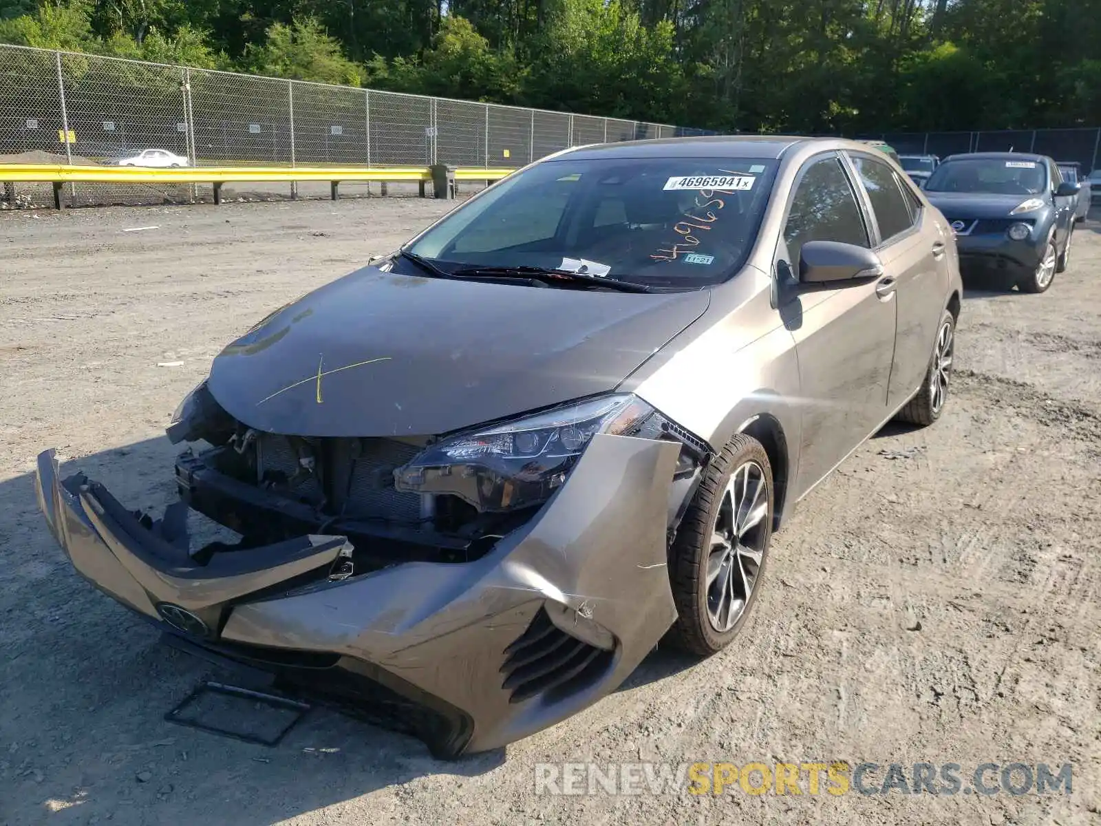 2 Photograph of a damaged car 5YFBURHE1KP944285 TOYOTA COROLLA 2019