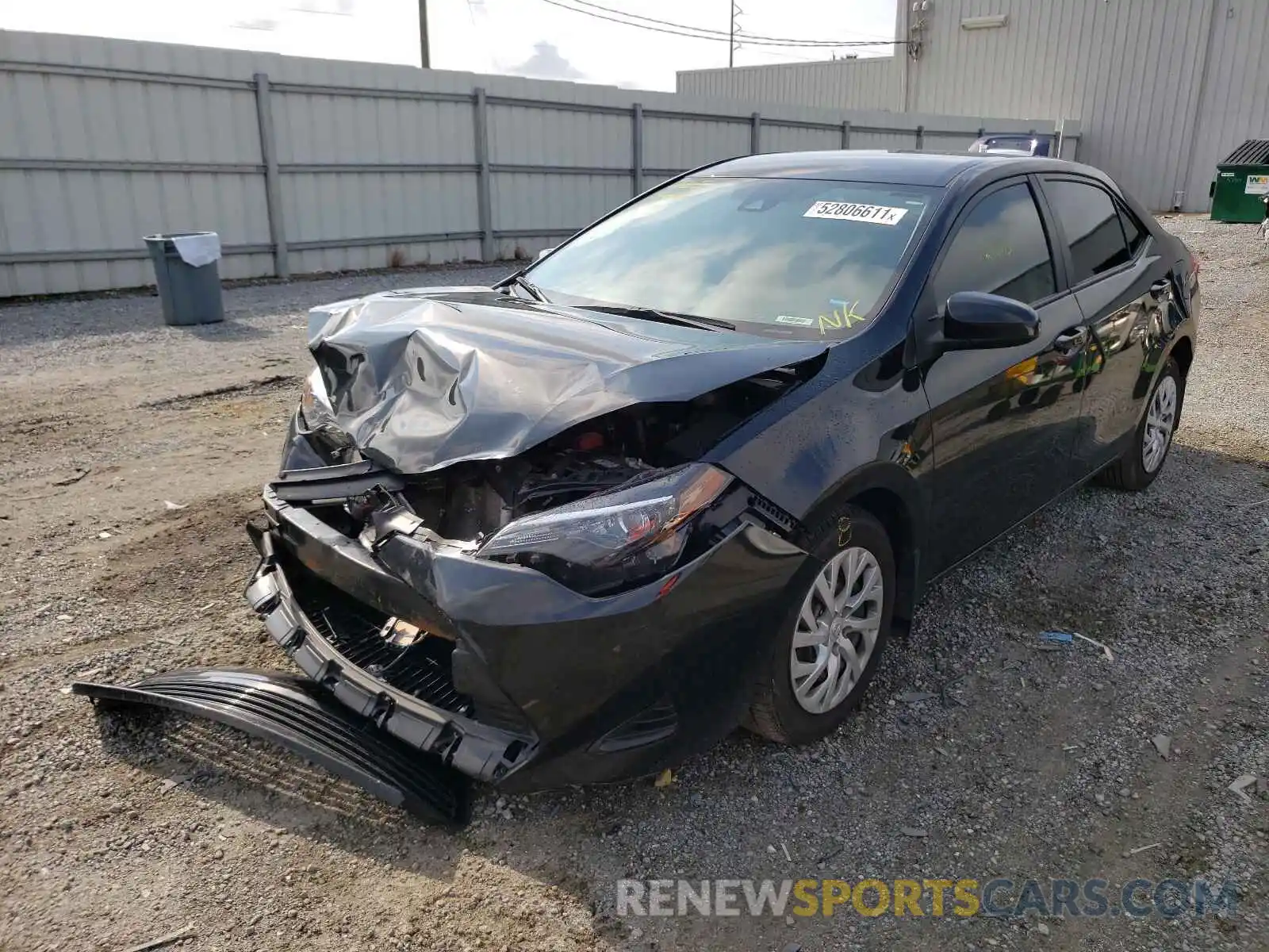 2 Photograph of a damaged car 5YFBURHE1KP944304 TOYOTA COROLLA 2019