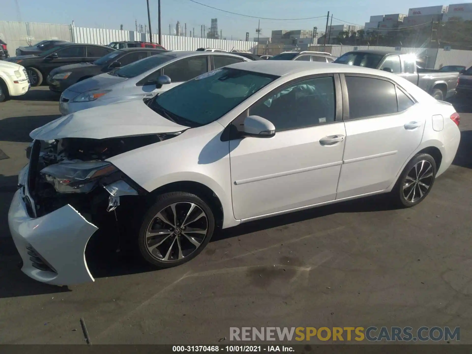 2 Photograph of a damaged car 5YFBURHE1KP944433 TOYOTA COROLLA 2019