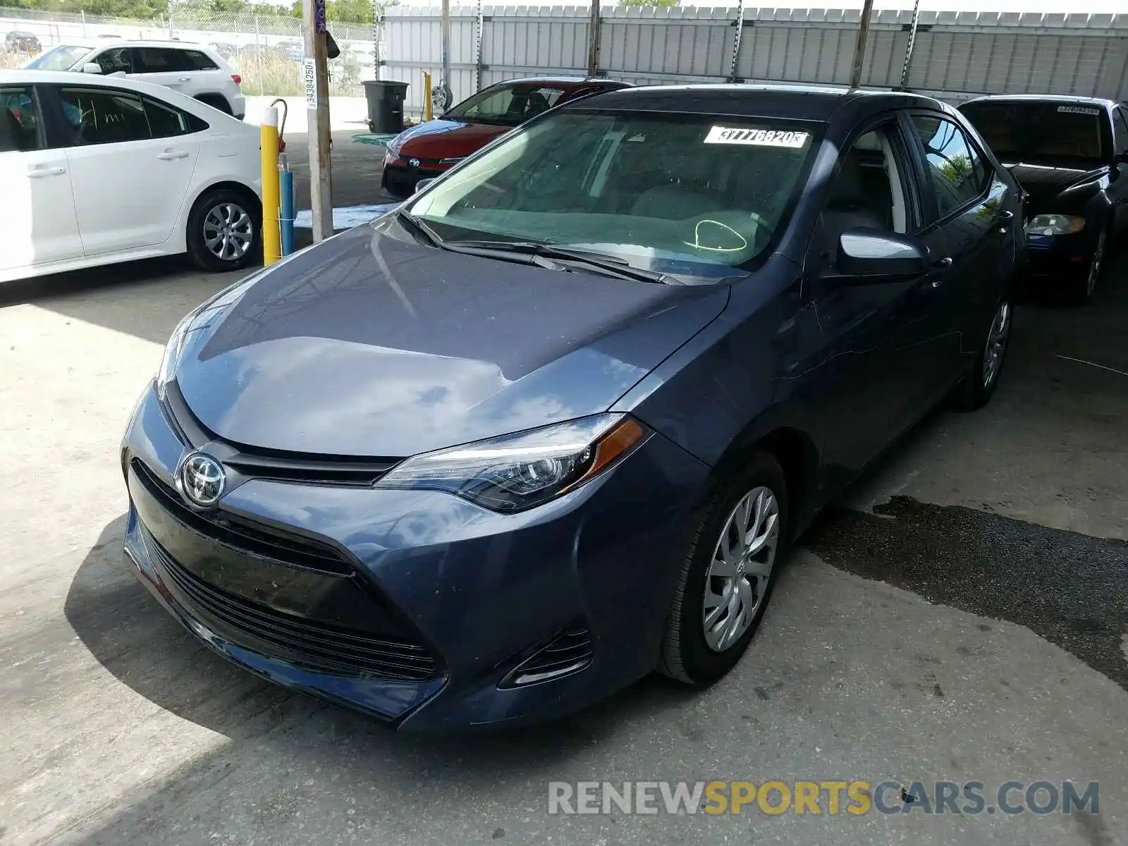 2 Photograph of a damaged car 5YFBURHE1KP944772 TOYOTA COROLLA 2019