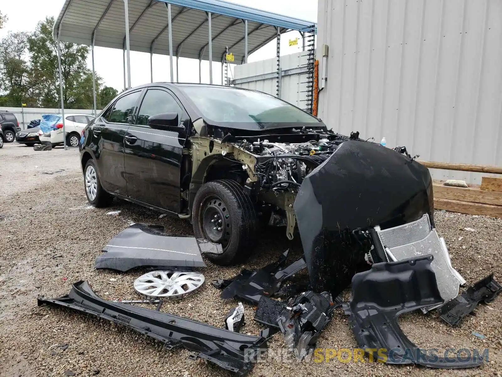 1 Photograph of a damaged car 5YFBURHE1KP945095 TOYOTA COROLLA 2019