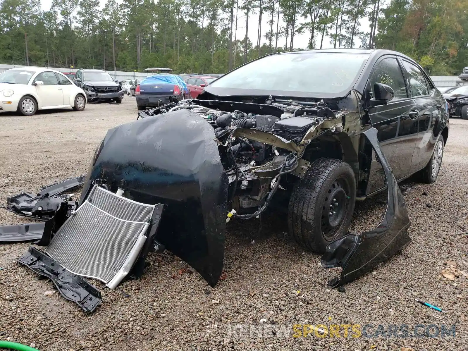 2 Photograph of a damaged car 5YFBURHE1KP945095 TOYOTA COROLLA 2019