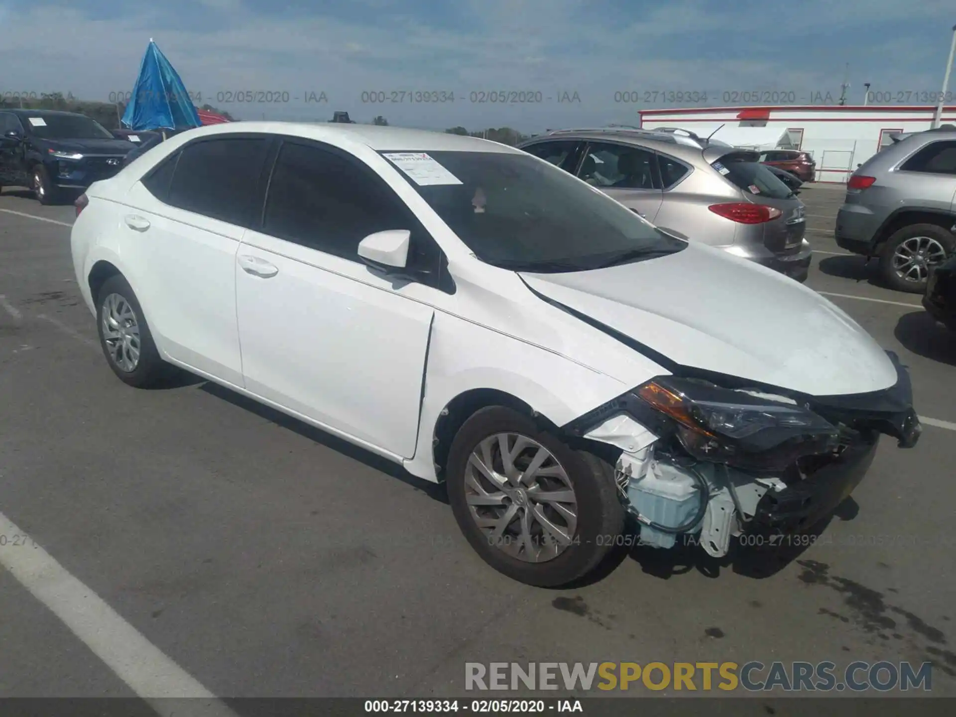 1 Photograph of a damaged car 5YFBURHE1KP945145 TOYOTA COROLLA 2019