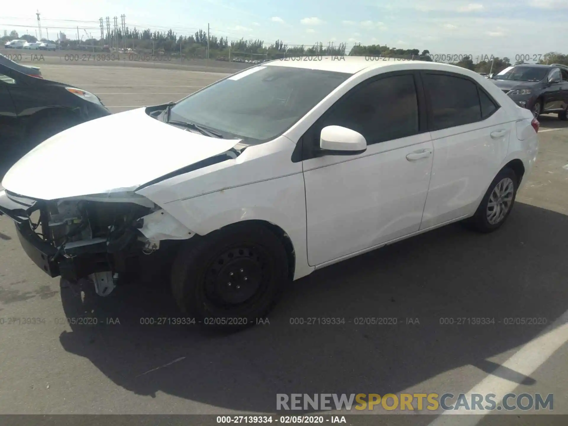 2 Photograph of a damaged car 5YFBURHE1KP945145 TOYOTA COROLLA 2019