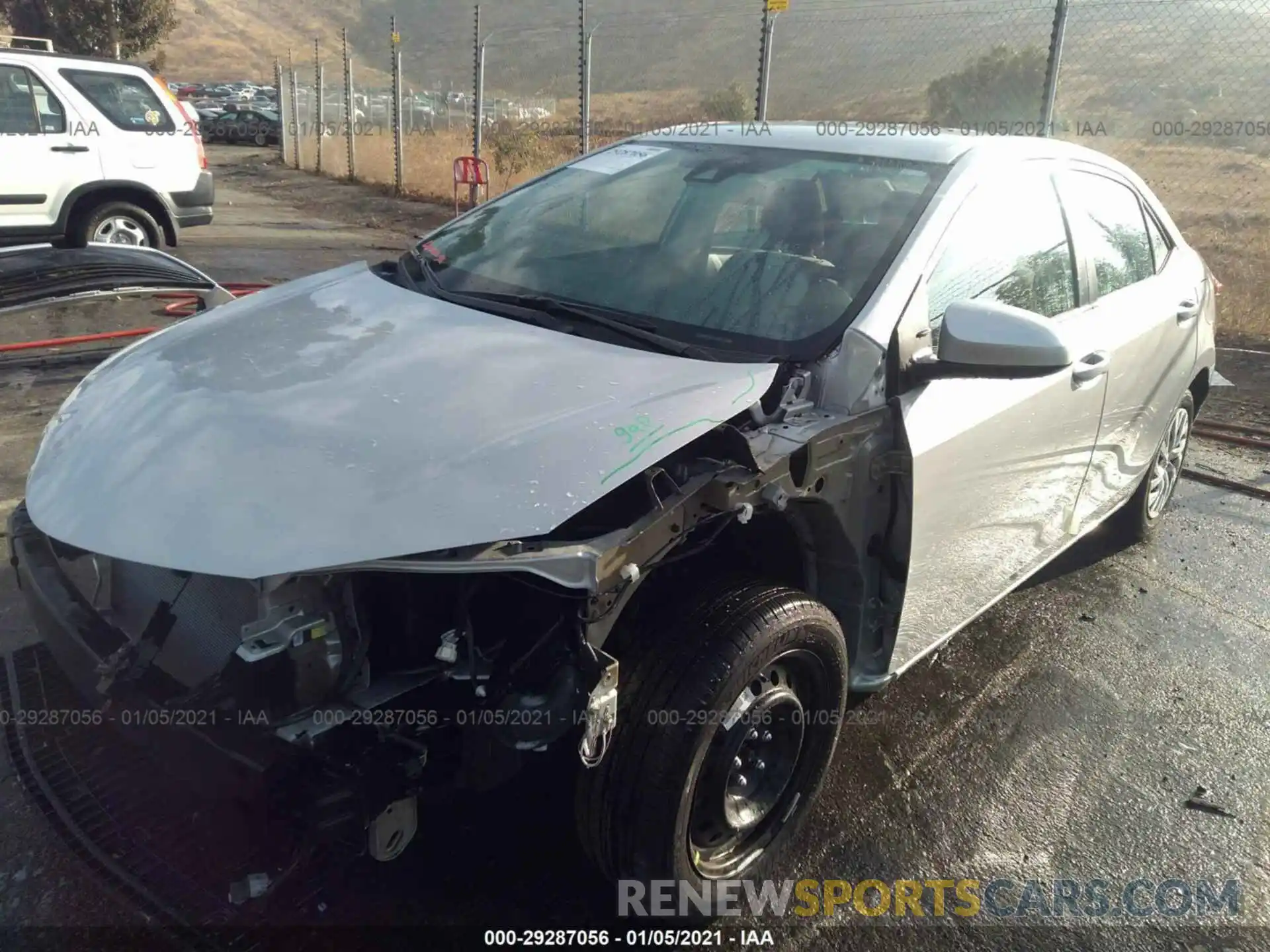 2 Photograph of a damaged car 5YFBURHE1KP945971 TOYOTA COROLLA 2019