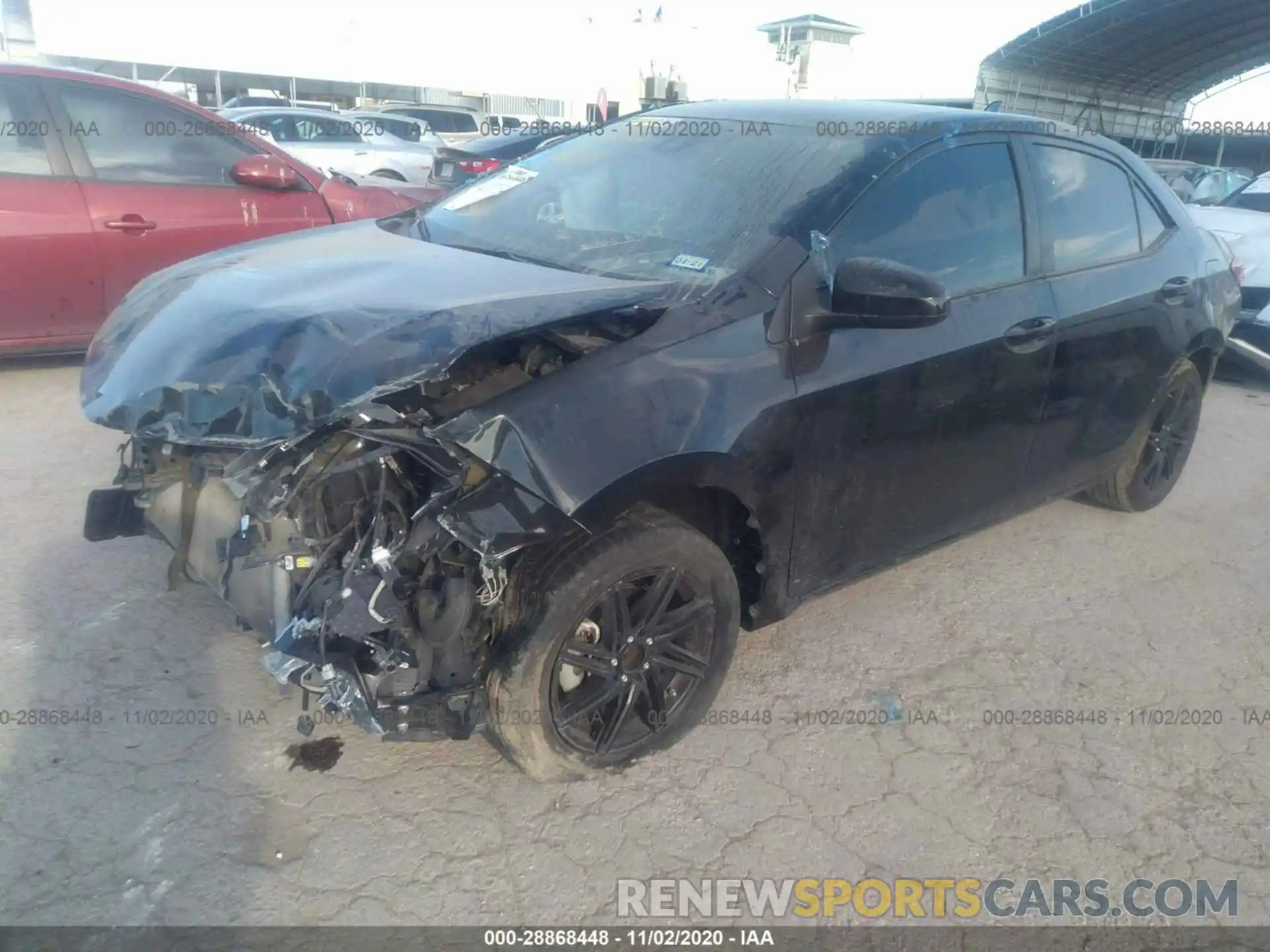 2 Photograph of a damaged car 5YFBURHE1KP946084 TOYOTA COROLLA 2019