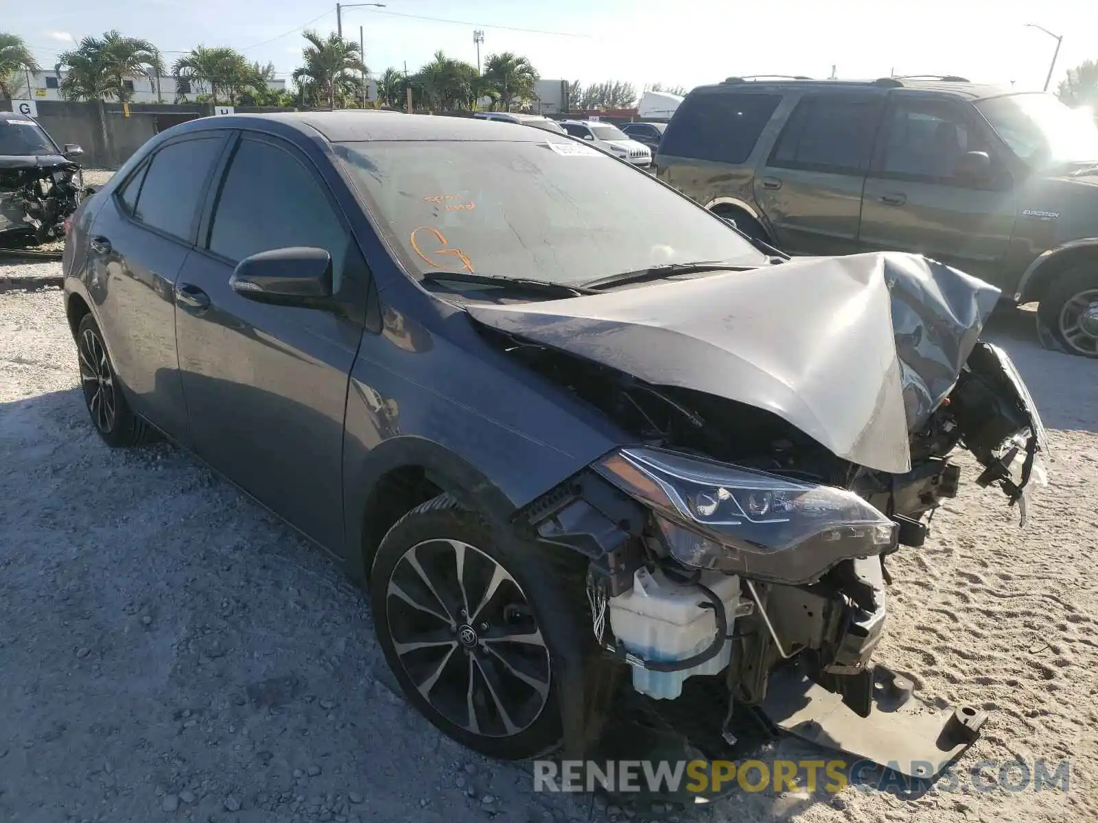 1 Photograph of a damaged car 5YFBURHE1KP946165 TOYOTA COROLLA 2019