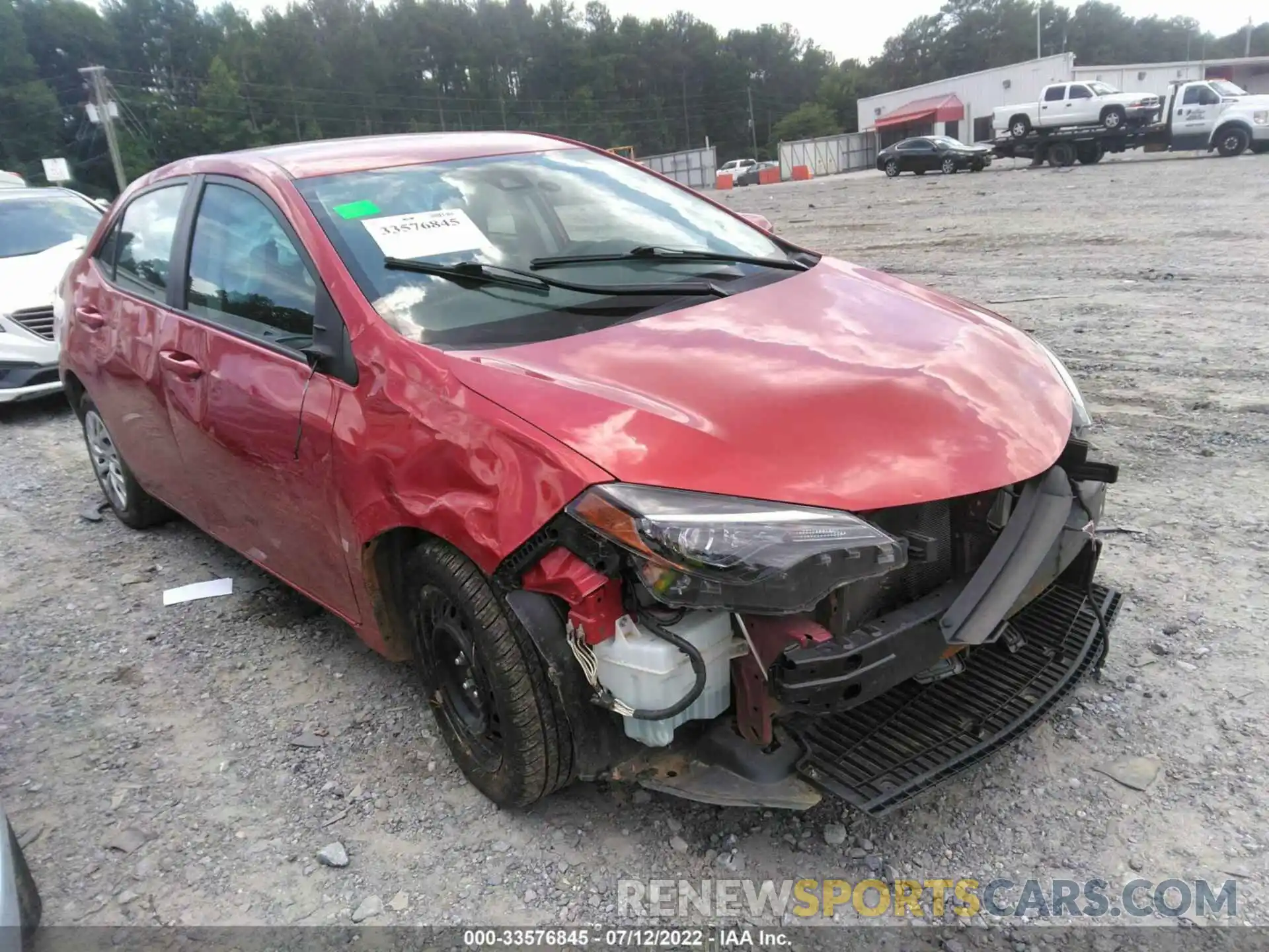 1 Photograph of a damaged car 5YFBURHE1KP946702 TOYOTA COROLLA 2019