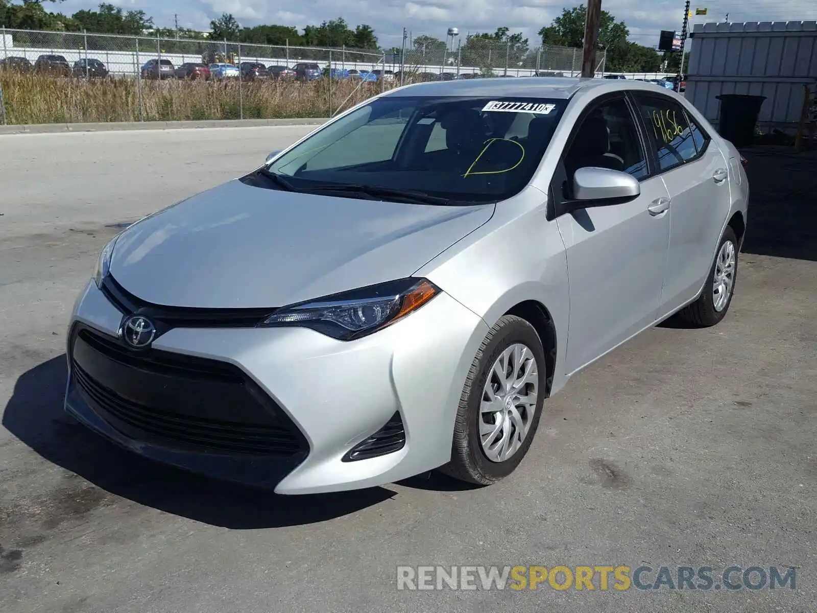 2 Photograph of a damaged car 5YFBURHE1KP946747 TOYOTA COROLLA 2019